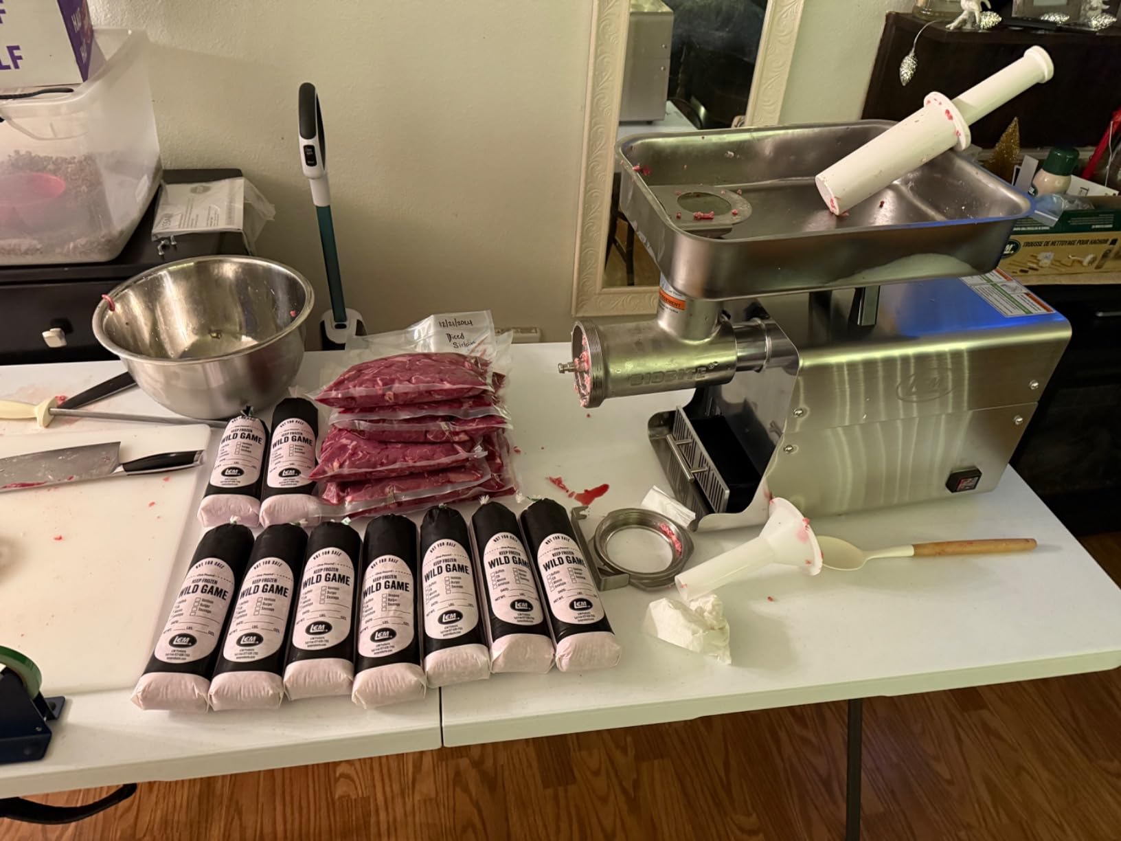 LEM Products BigBite #5 Meat Grinder, 0.35 HP Stainless Steel Electric Meat Grinder Machine, Ideal for Occasional Use - Customer Photo 1