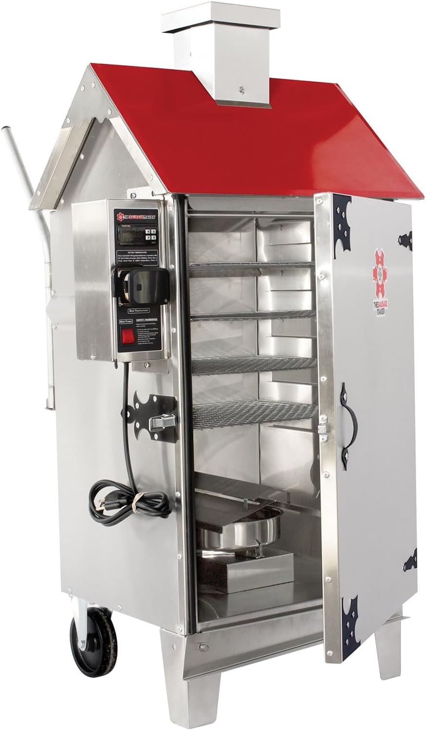 The Sausage Maker - 30 lb. Digital Smoker for Making Sausage, Ham, Fish and Brisket (Country Red) - Customer Photo 1