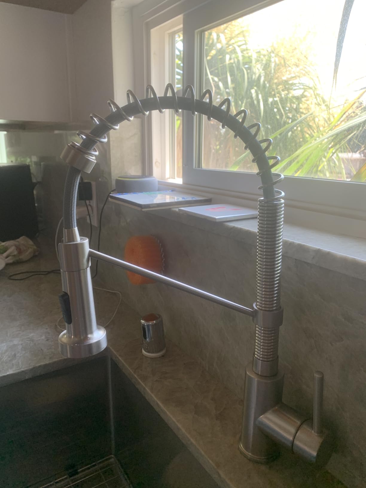 KRAUS Bolden Commercial Style 2-Function Single Handle Pull Down Kitchen Faucet in Chrome, KPF-1610CH - Customer Photo 2