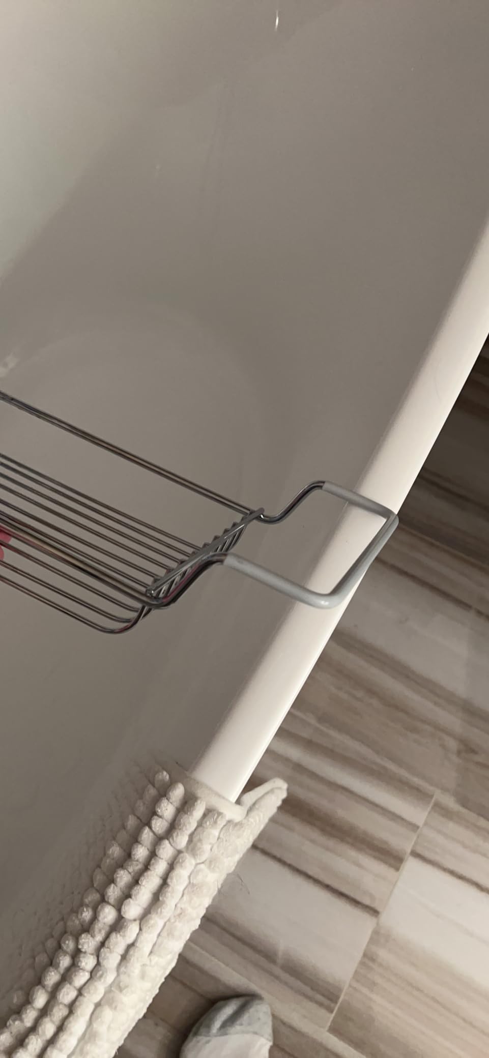 Home Intuition Stainless Steel Expandable Shower Bathtub Tray Over The Clawfoot Tub Bath Caddy - Customer Photo 2
