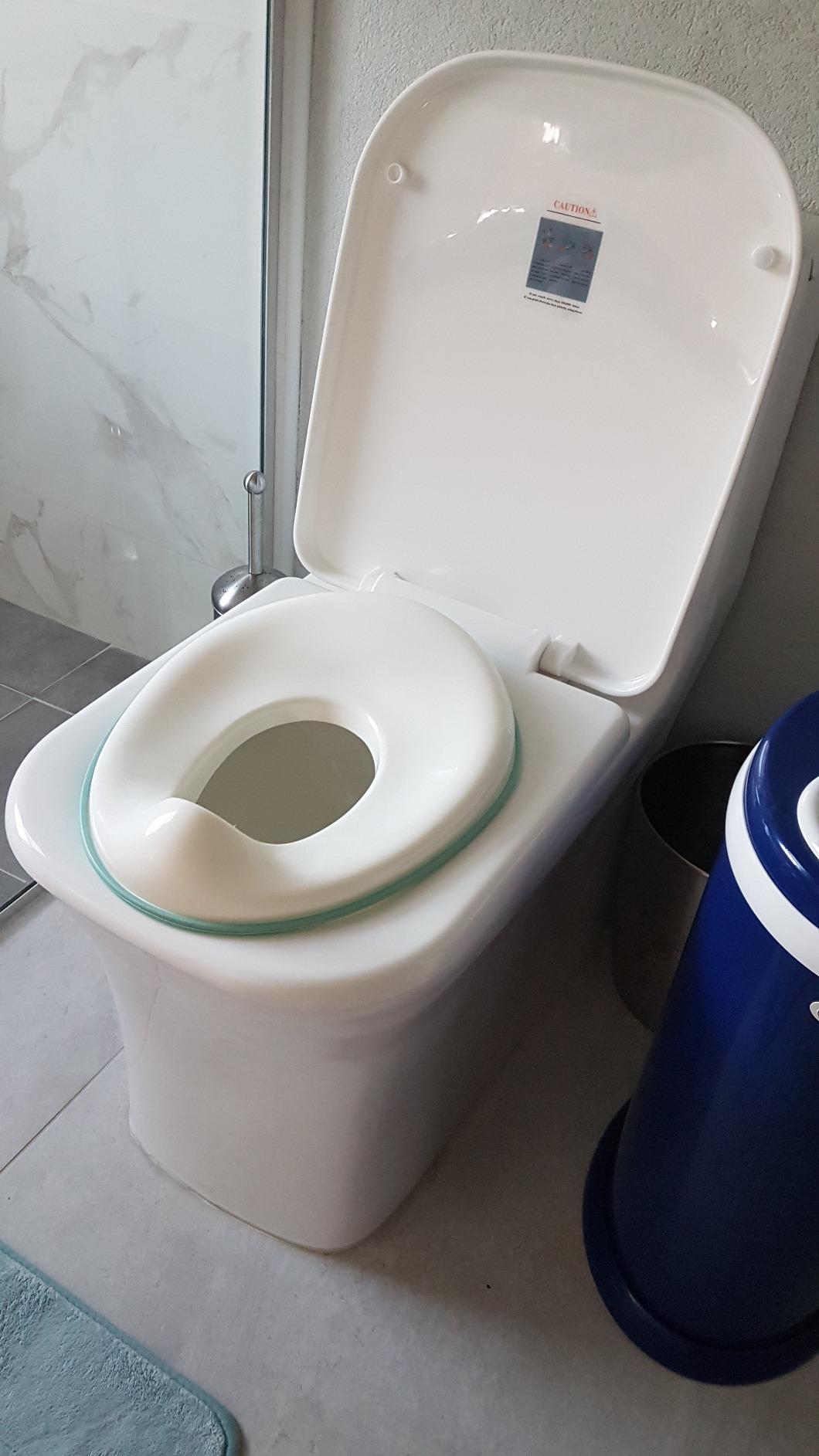 Jool Baby Potty Training Seat for Boys And Girls, Fits Round & Oval Toilets, Non-Slip with Splash Guard, Includes Free Storage Hook (Aqua) - Customer Photo 1