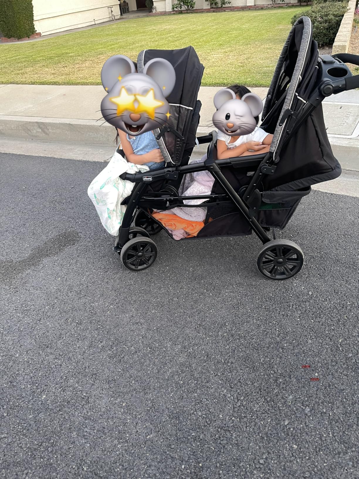 Chicco Cortina Together Double Stroller - Minerale | Black/Silver customer photo 1