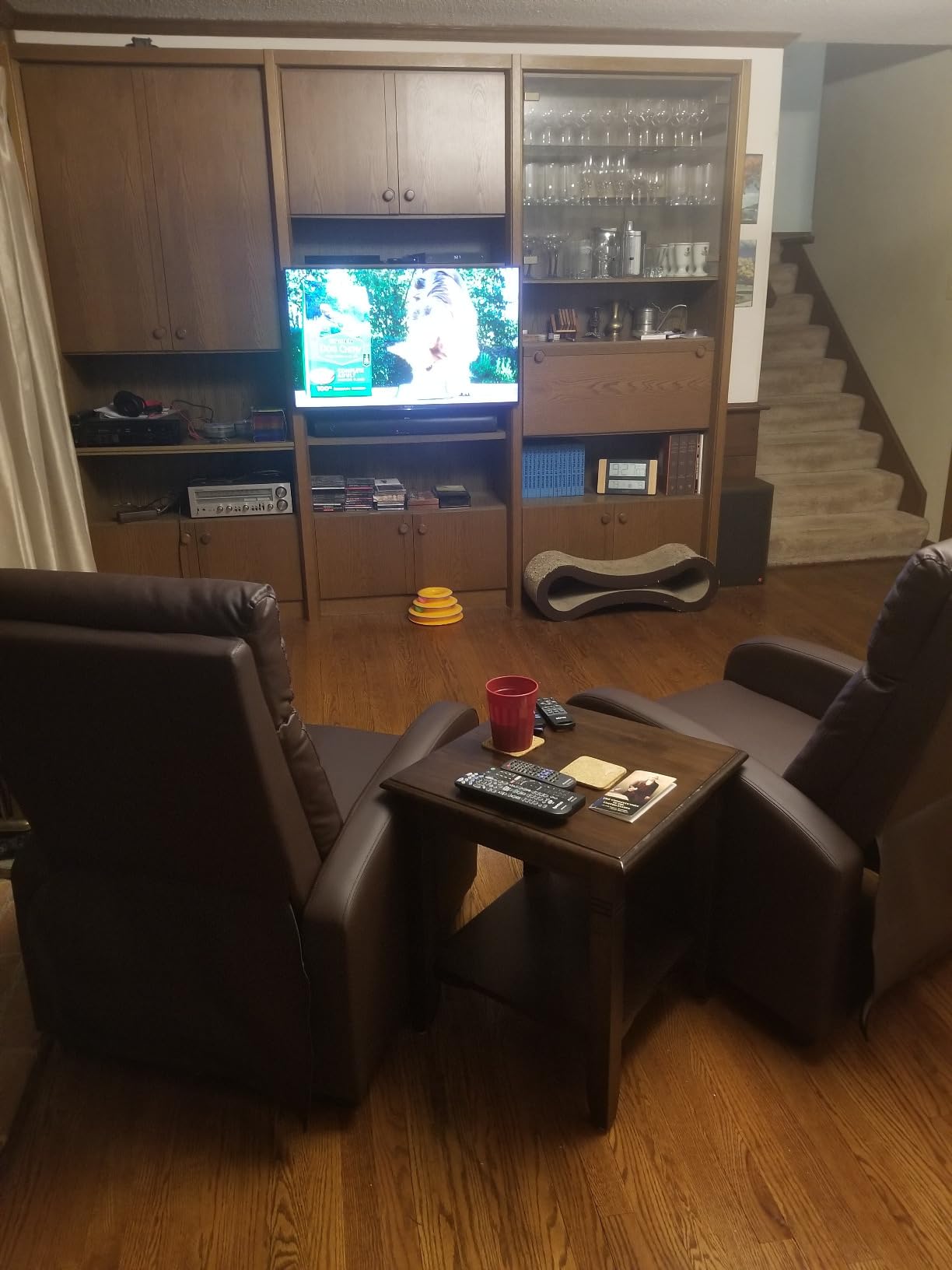 JUMMICO Recliner Chair Adjustable Home Theater Single Recliner Sofa Furniture with Thick Seat Cushion and Backrest Modern Living Room Recliners (Fabric, Aurora Grey) - Customer Photo 1