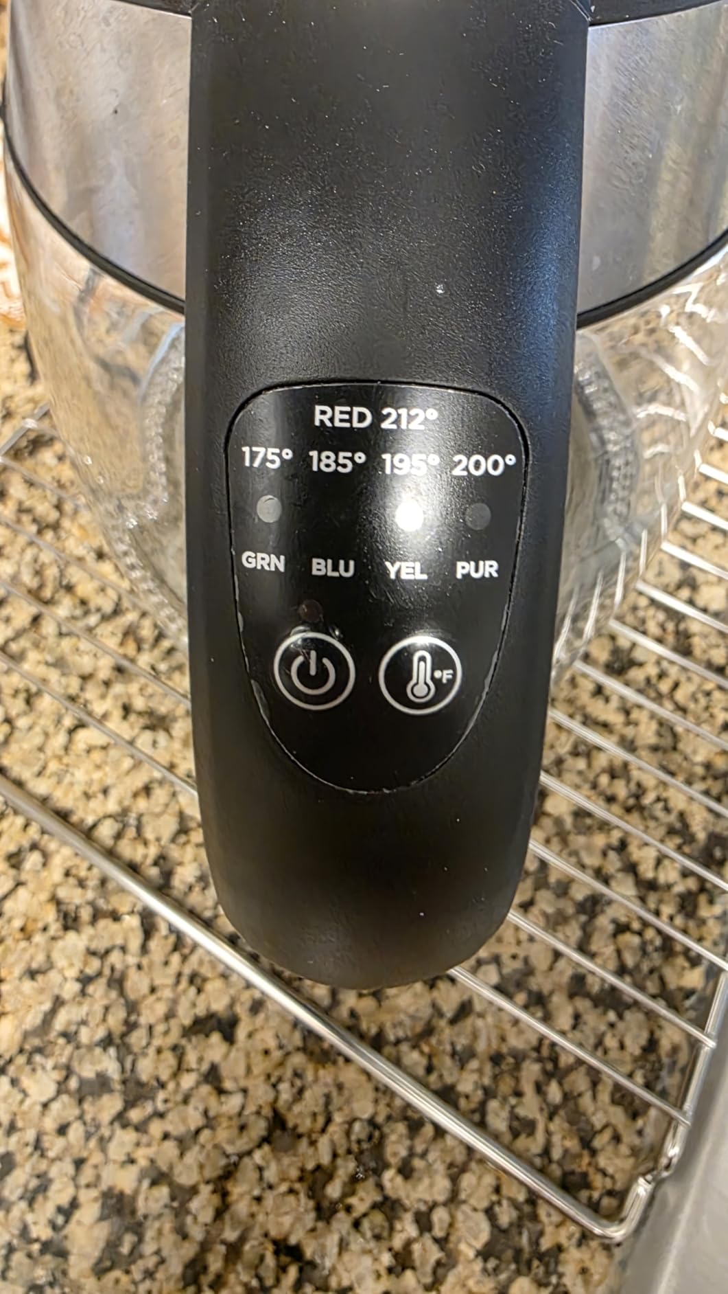 Chefman Electric Kettle with Temperature Control, 5 Presets LED Indicator Lights, Removable Tea Infuser, Glass Tea Kettle & Hot Water Boiler, 360° Swivel Base, BPA Free, Stainless Steel, 1.8 Liters - Customer Photo 1