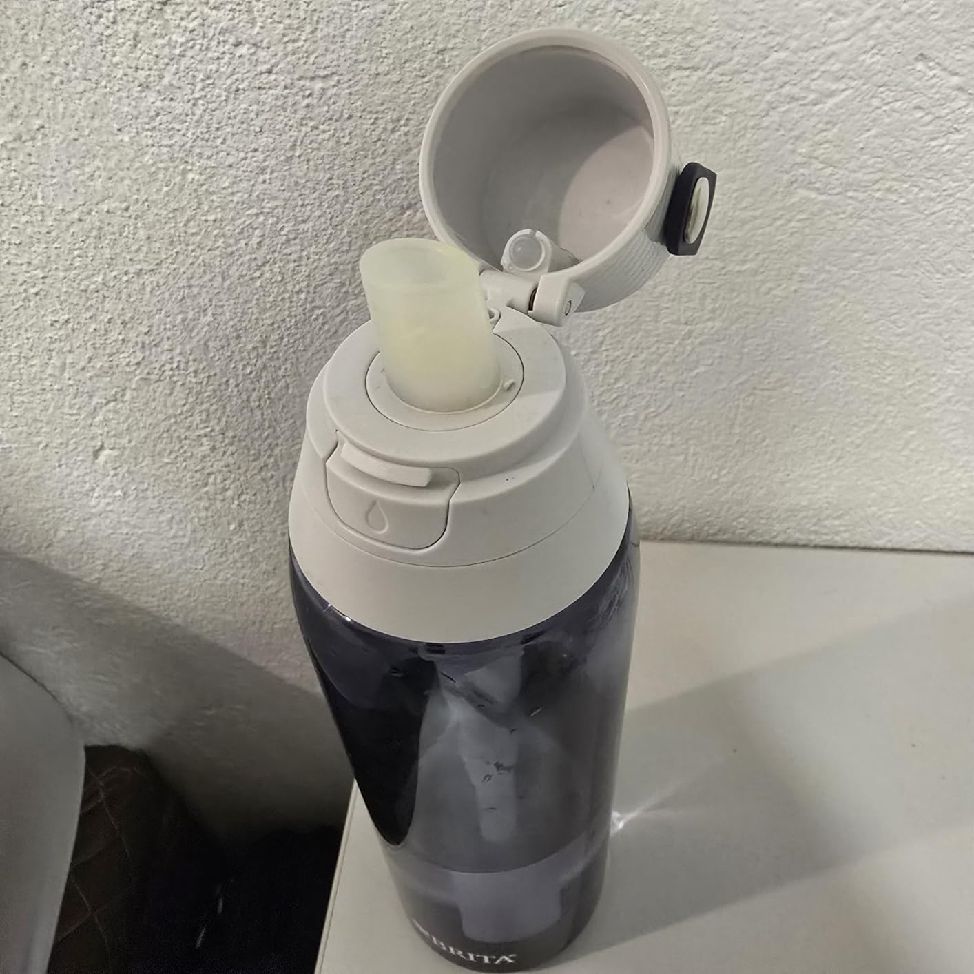 Brita Hard-Sided Plastic Premium Filtering Water Bottle, BPA-Free, Reusable, Replaces 300 Plastic Water Bottles, Filter Lasts 2 Months or 40 Gallons, Includes 1 Filter, Night Sky - 26 oz. - Customer Photo 1