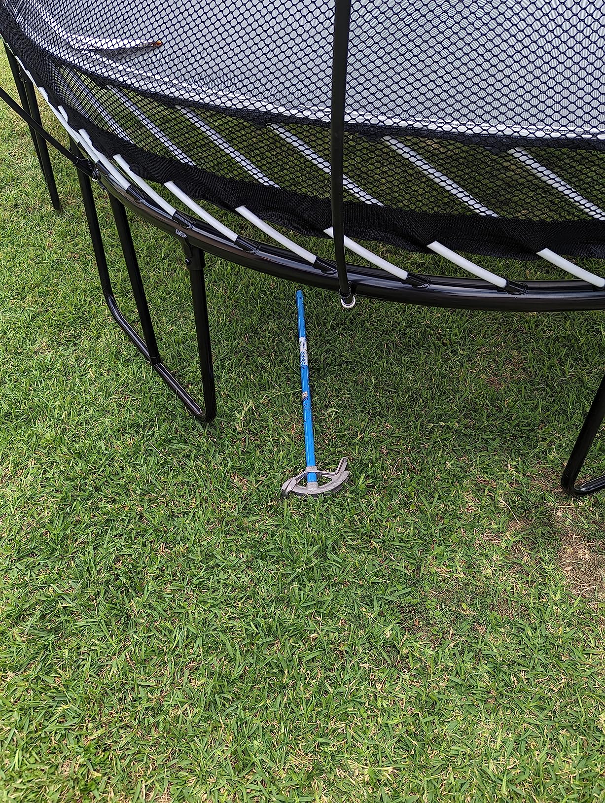 Square Backyard Trampoline with Enclosure & Hidden Frame - Customer Photo 1