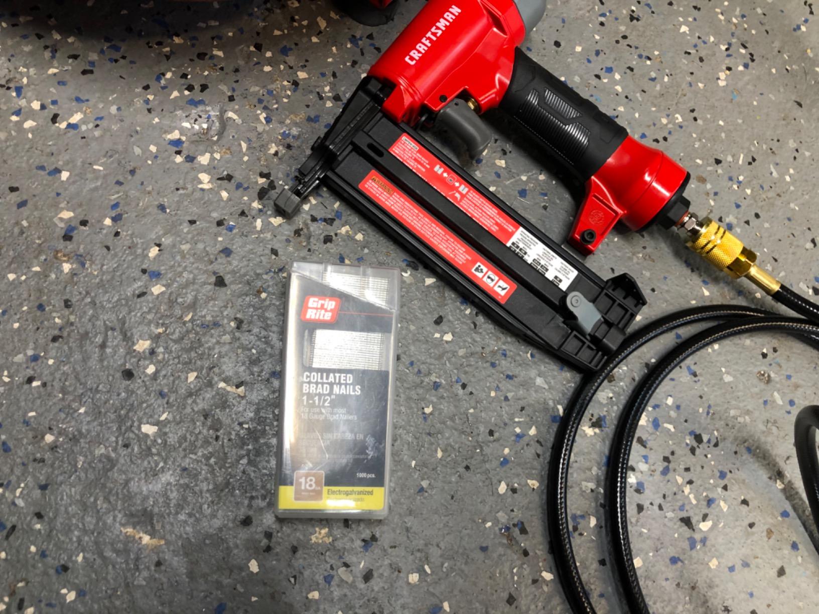 CRAFTSMAN Brad Nailer and Air Compressor Combo Kit With Hose (CMEC1KIT18) - Customer Photo 2