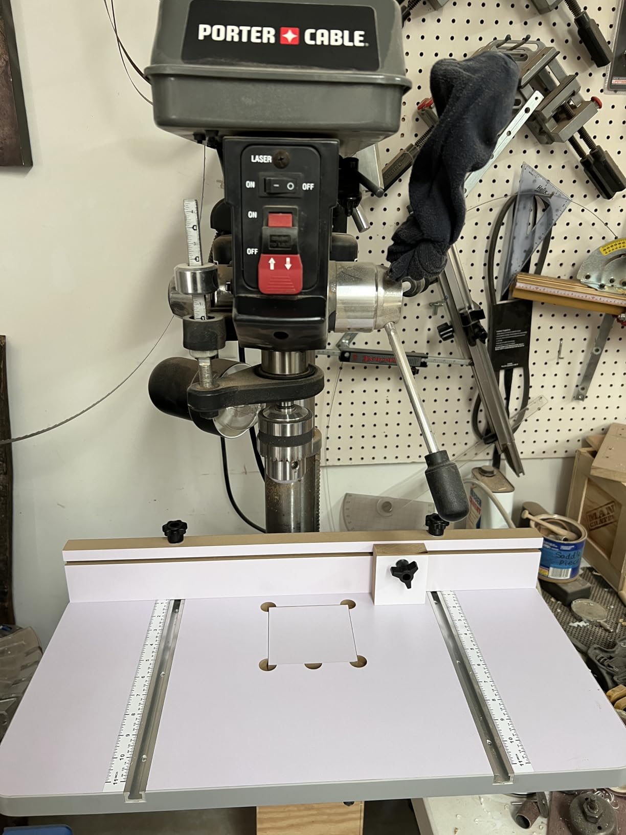 WEN DPA2412T 24 in. x 12 in. Drill Press Table with an Adjustable Fence and Stop Block - Customer Photo 1