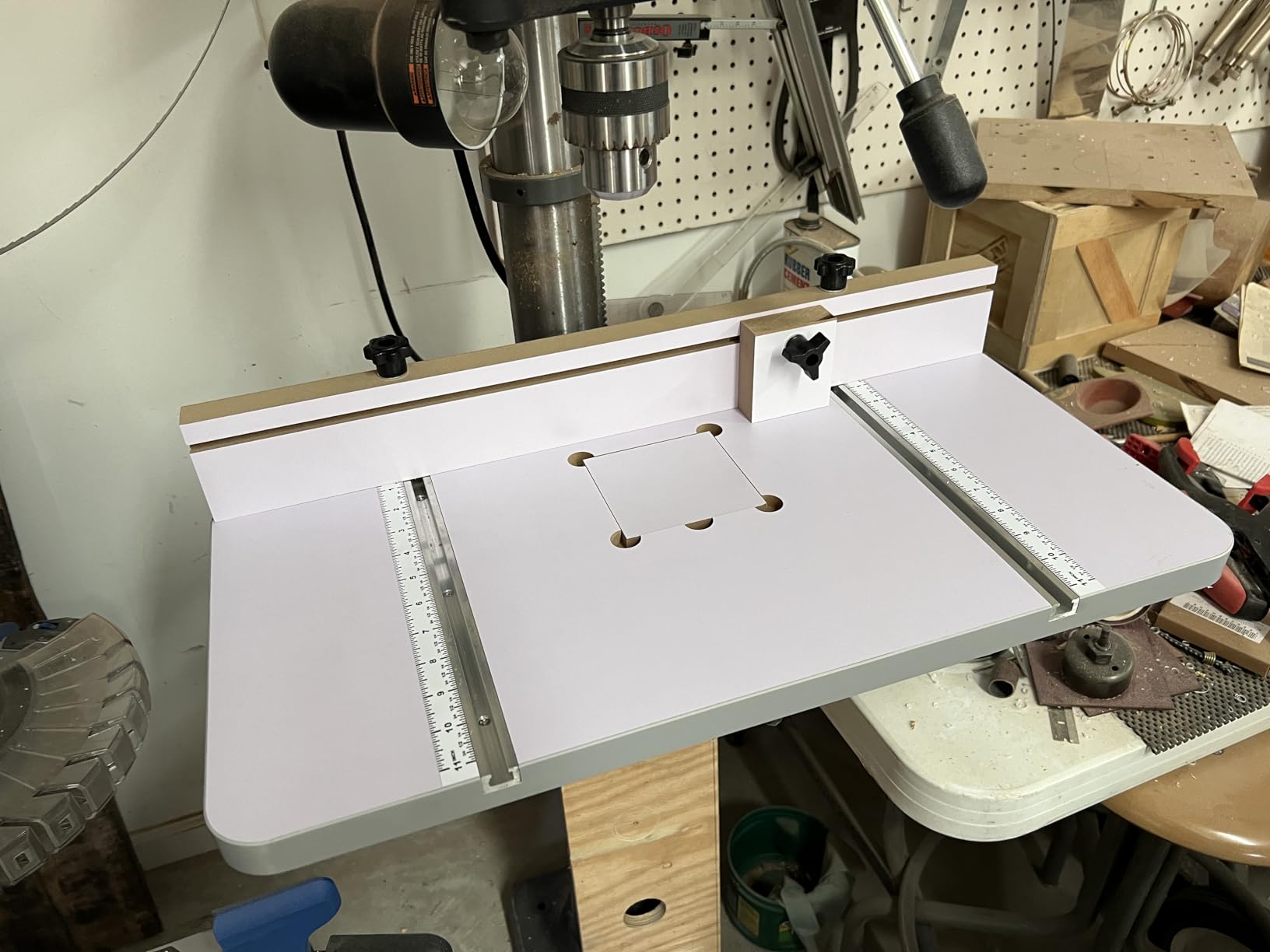 WEN DPA2412T 24 in. x 12 in. Drill Press Table with an Adjustable Fence and Stop Block - Customer Photo 2
