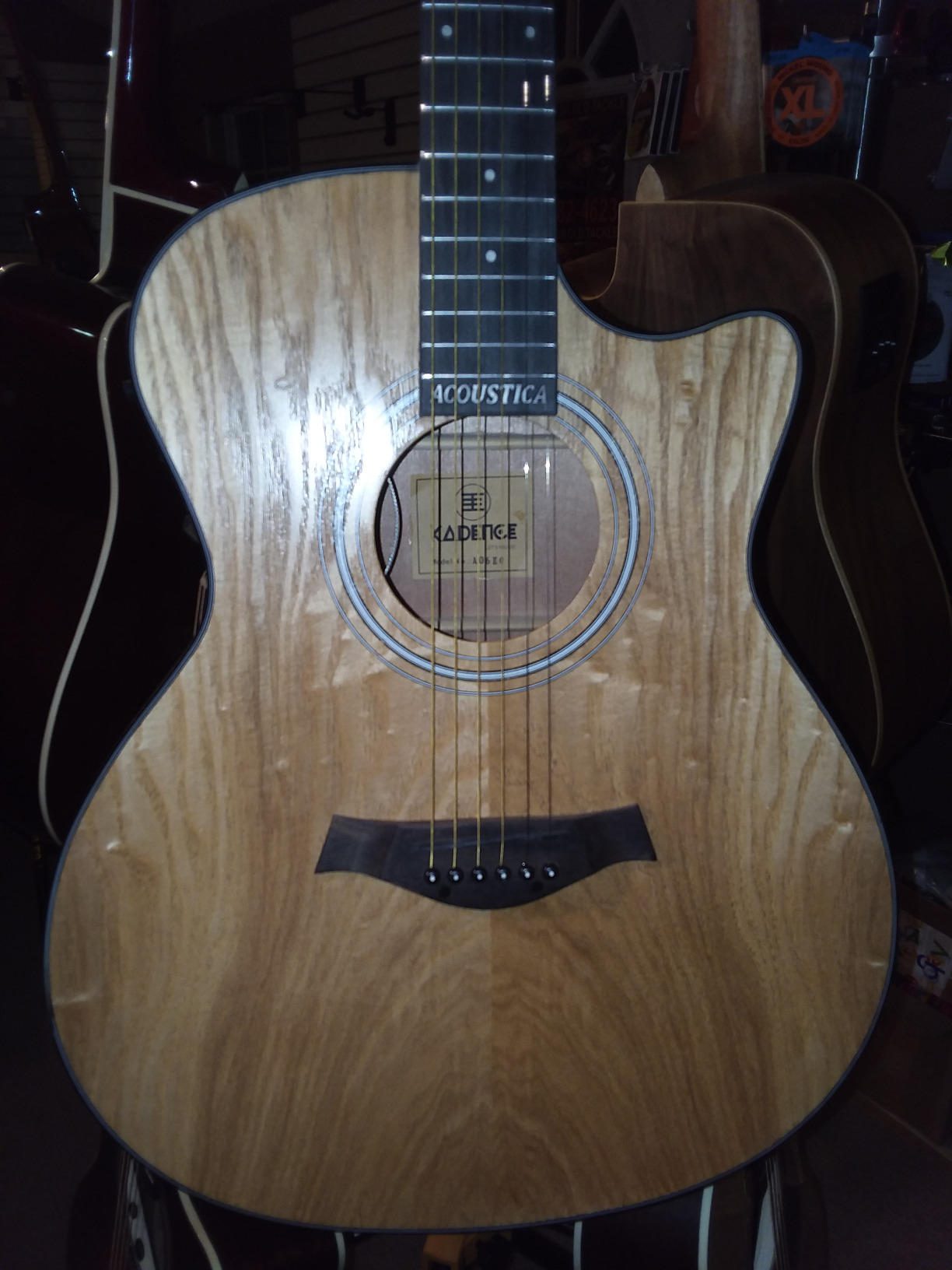 Kadence Acoustica Series Acoustic Electric Guitar - Wooden Acoustic Guitars (Zebra Wood) - Electric Acoustic Guitar with Pickup, Inbuilt Tuner and Bag - Guitar Acoustic for Beginner & Professionals - Customer Photo 1