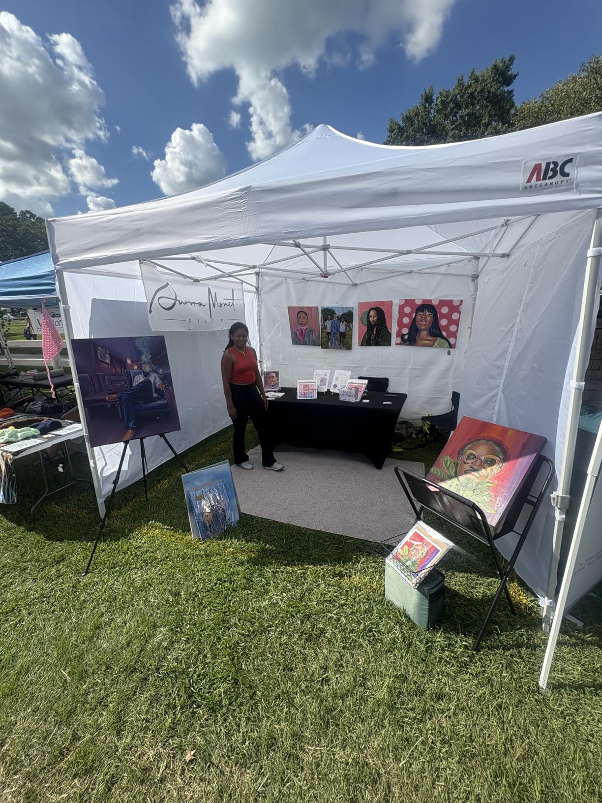 ABCCANOPY Easy Pop Up Canopy Tent with Sidewalls 10x10 Commercial -Series, White - Customer Photo 1