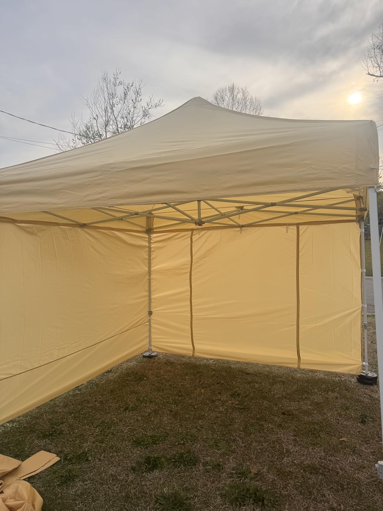 ABCCANOPY Easy Pop Up Canopy Tent with Sidewalls 10x10 Commercial -Series, White - Customer Photo 2