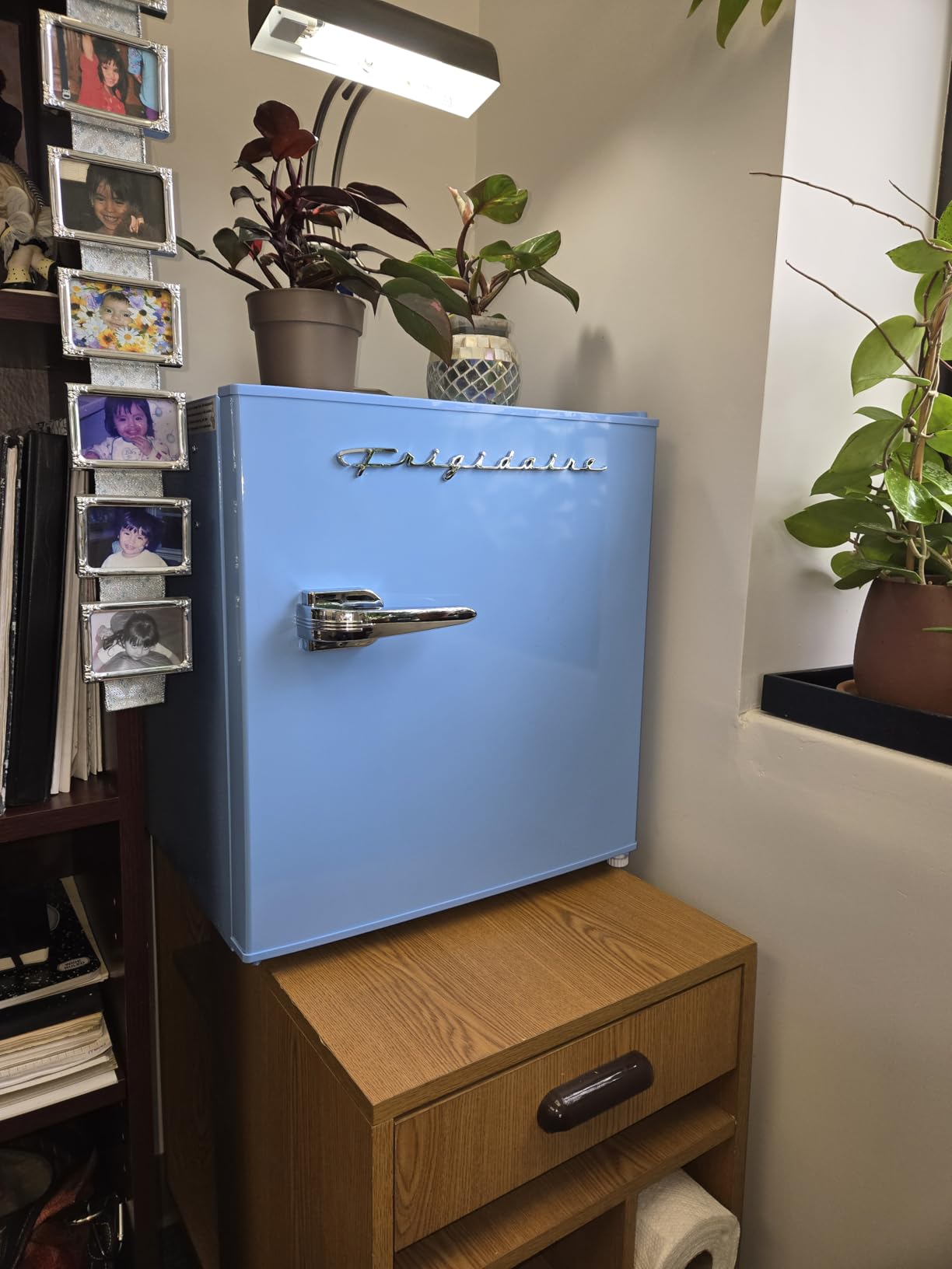 Frigidaire EFR176 Retro Compact Fridge with Chiller Mini Refrigerator with Built-in Bottle Opener for Office, Bedroom, Dorm Room or Cabin, 1.6 cu ft 16 Frigidaire EFR176 Retro Compact Fridge with Chiller Mini Refrigerator with Built-in Bottle Opener for Office, Bedroom, Dorm Room or Cabin, 1.6 cu ft 16