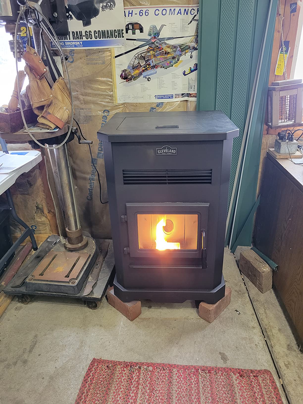 Cleveland Iron Works No.205 Large Pellet Stove 2500 Sq Ft - Customer Photo 1