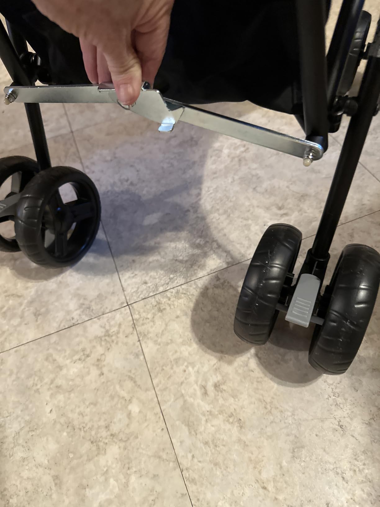 Ingenuity3D Mini Convenience Stroller – Lightweight Stroller with Compact Fold, Multi-Position Recline, Canopy with Pop Out Sun Visor and More – Umbrella Stroller for Travel and More, Gray - Customer Photo 2