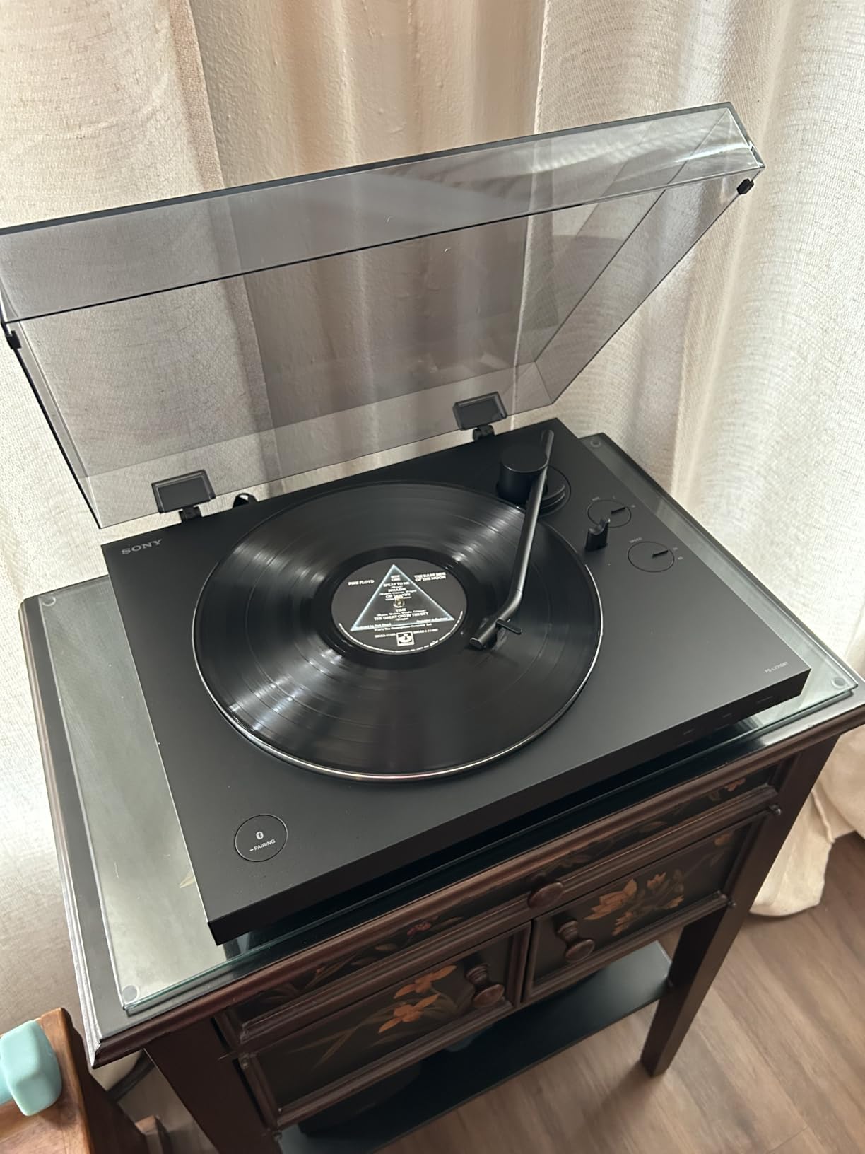 Sony PS-LX310BT Belt Drive Turntable: Fully Automatic Wireless Vinyl Record Player with Bluetooth and USB Output Black - Customer Photo 1