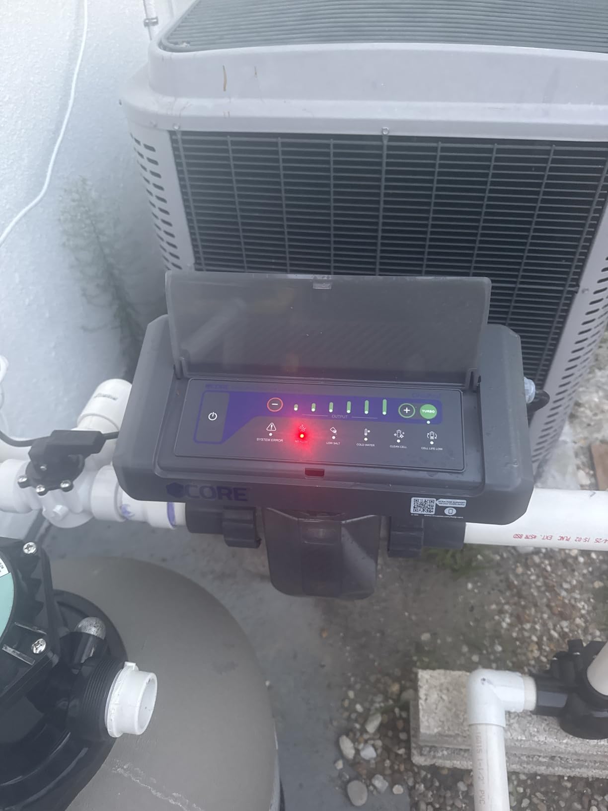 CircuPool CORE35 Salt Chlorinator System | 8 Year Manufacturer Warranty | No DIY Install Penalty | USA Titanium | 1.4 lb CL Output | Electronic Chlorine Generator for Pools up to 35,000 Gallons - Customer Photo 1
