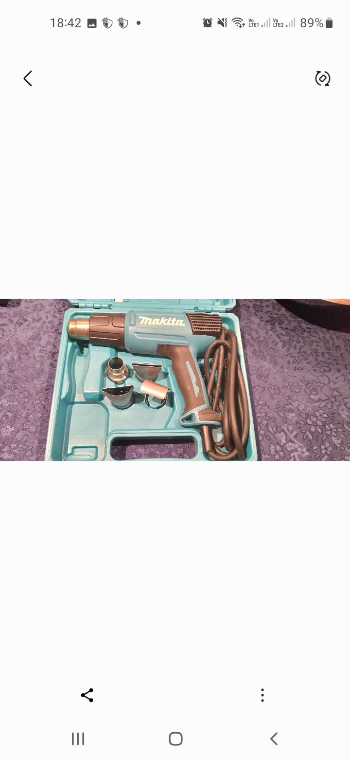 Makita HG6530VK Variable Temperature Heat Gun Kit with LCD Digital Display - Customer Photo 1