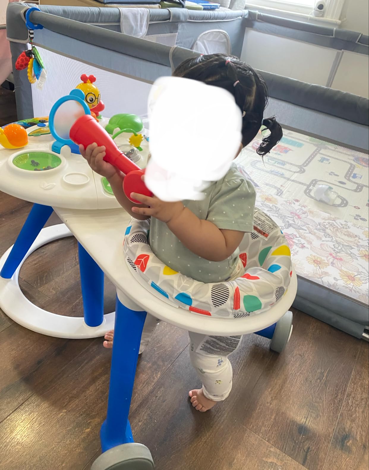 Baby Einstein Around We Grow 4-in-1 Walker, Discovery Activity Center and Table, Age 6 Months and up - Customer Photo 1