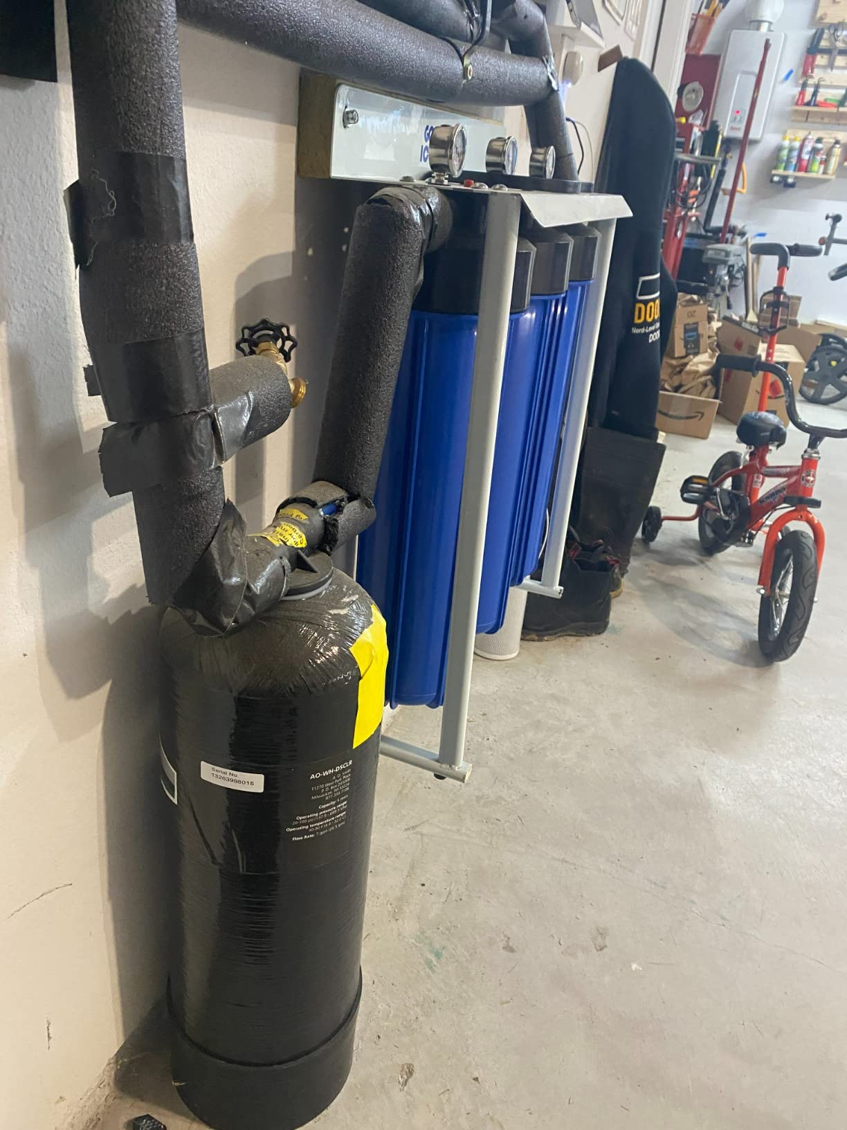 AO Smith Whole House Salt Free Descaler System - Works with City & Well Water Filters - 6yr, 600,000 Gl - Water Softener Alternative for Home - AO-WH-DSCLR - Customer Photo 2