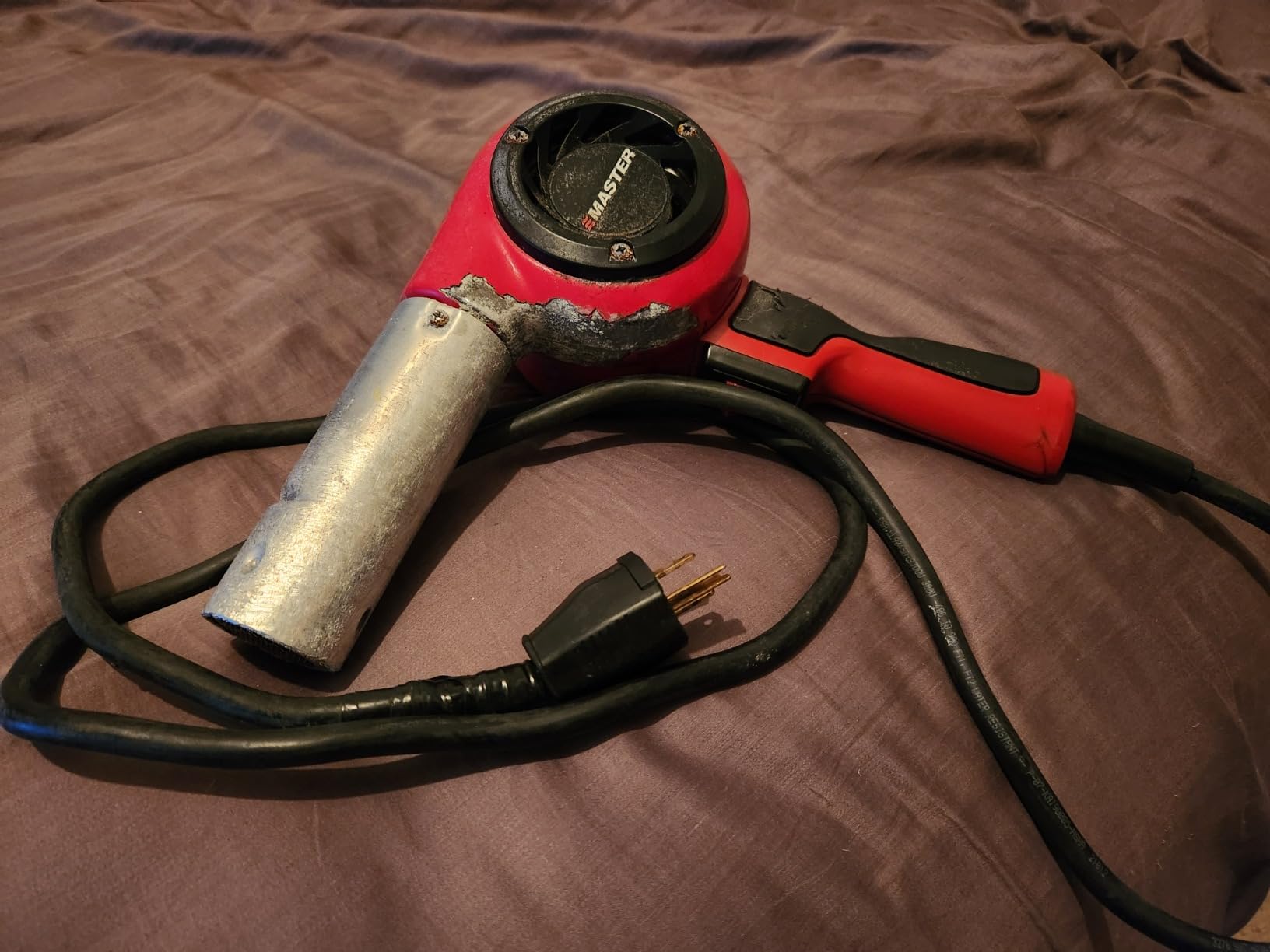 Master Appliance HG-501D Industrial Heat Gun, Quick Change Plug-In Heating Element, 1200F, 120V, 1740W, 14.5 Amps, Assembled In USA - Customer Photo 1