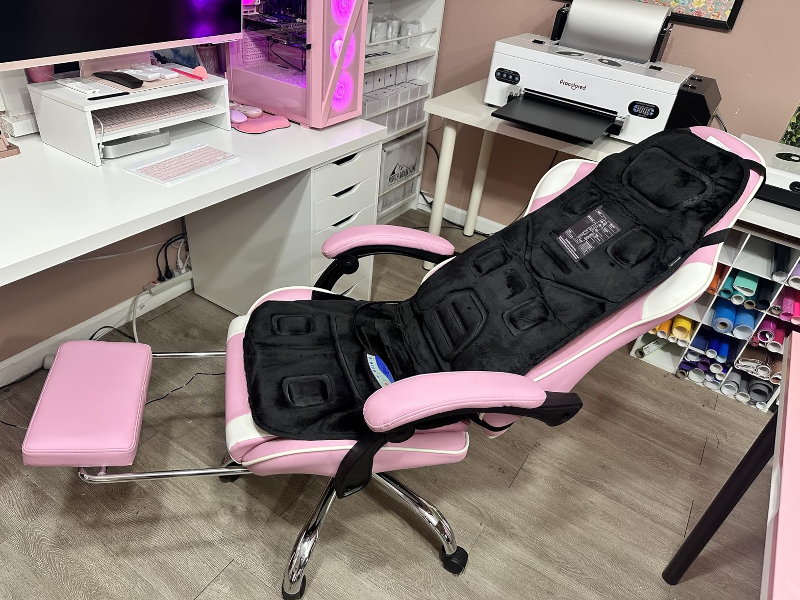 COMFIER Back Massager Seat Cushion with Heat,10 Vibration Motors, Massage Chair Pad,Chair Massager for Pain Relief at Office/Home - Customer Photo 1