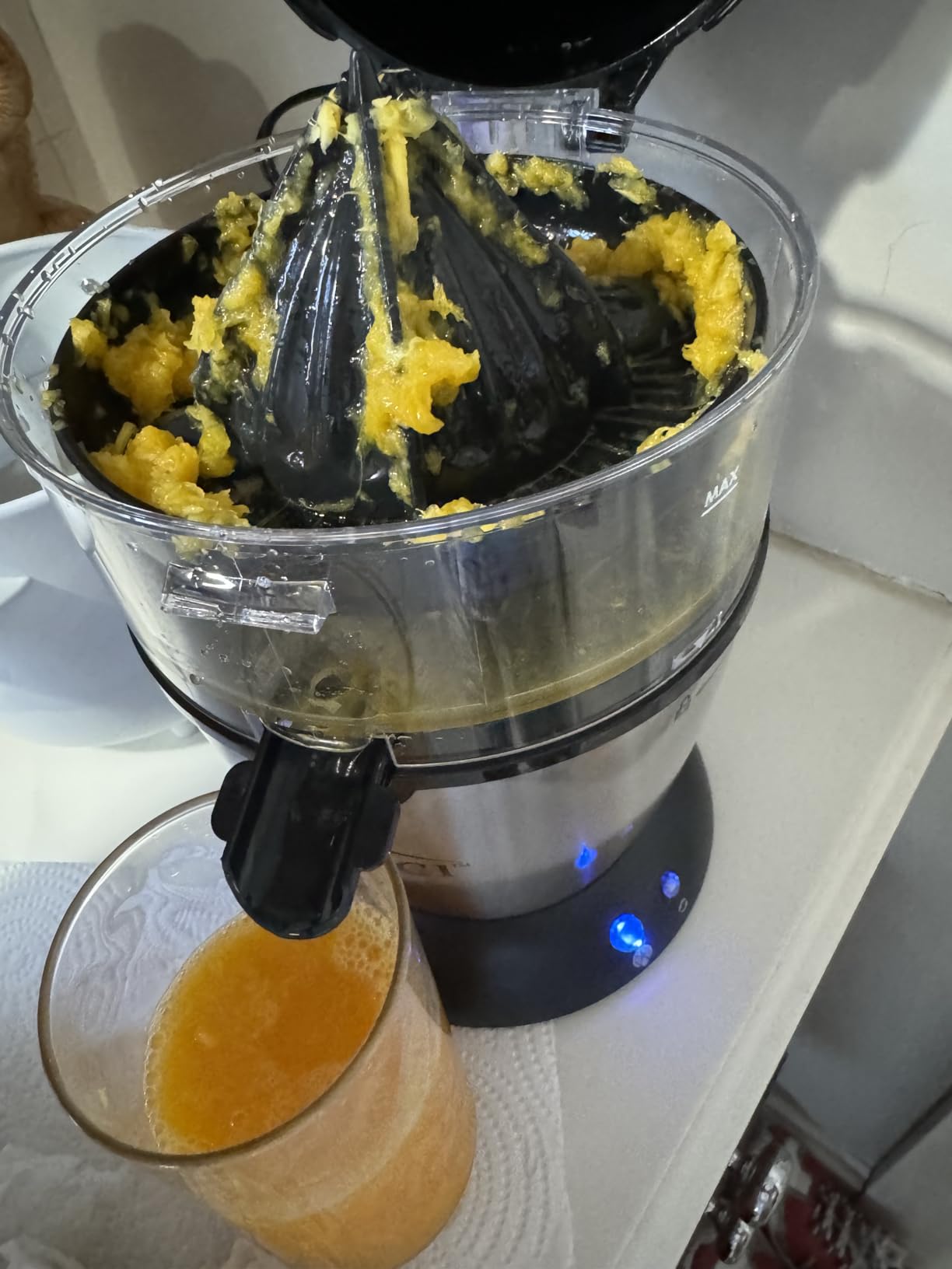 Vinci Hands Free Electric Citrus Juicer, 1-Button Juicer Machine, Orange Lime Grapefruit Lemon Squeezer, Easy to Clean Orange Juicer Squeezer - Customer Photo 1