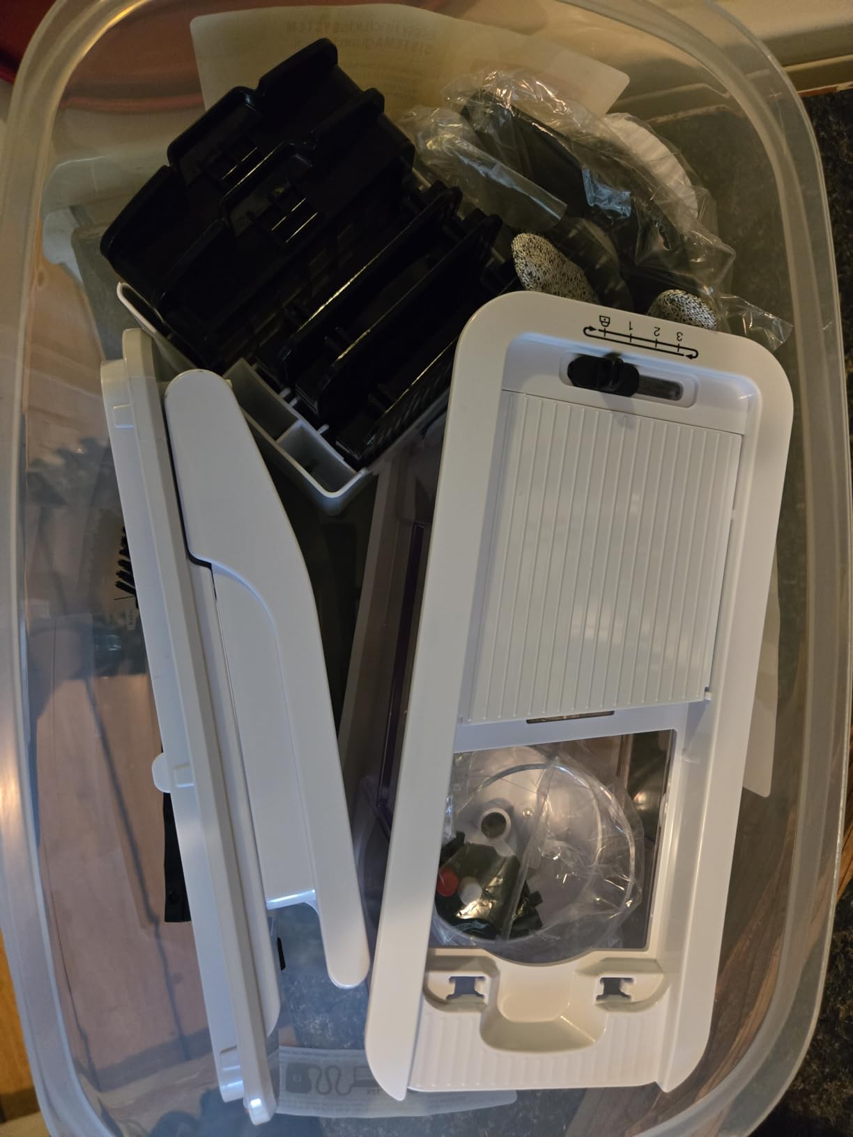 Fullstar All-in-1 Vegetable Chopper and Mandoline Slicer for Kitchen - Cheese Grater, French Fry Cutter, Cheese Slicer - Bonus Handheld Spiralizer Included (6 in 1, Black/White) - Customer Photo 1