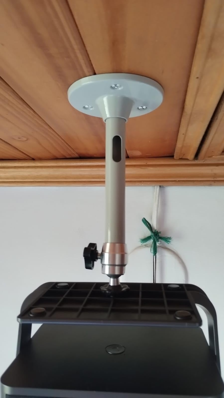 Mini Ceiling Wall Projector Mount Stand Compatible with QKK, DR.J, DBPOWER, Anker, VANKYO, AAXA, Jinhoo, PVO, TMY, AuKing and Most Other Mini Projector (175mm, Black) - Customer Photo 1