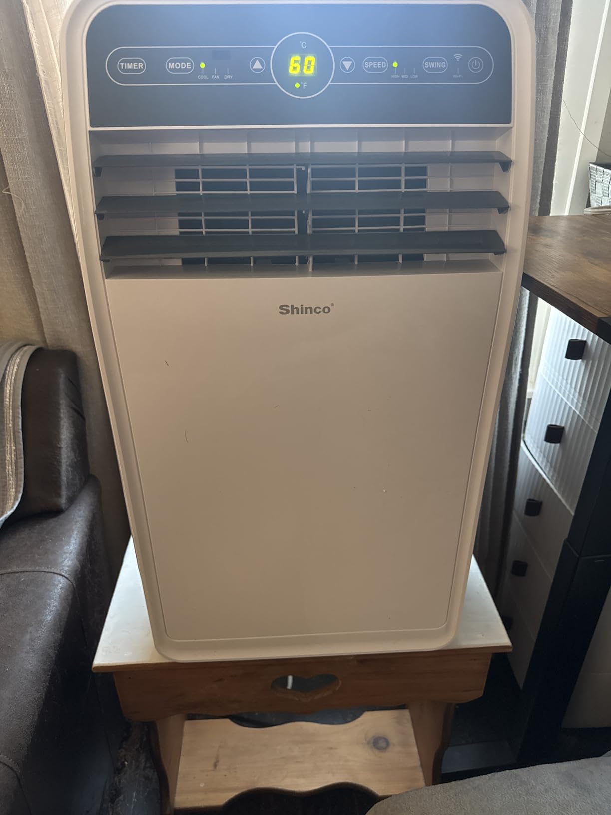 Shinco 12,000 BTU Portable Air Conditioner, Portable AC Unit with Built-in Cool, Dehumidifier&Fan Modes for Room up to 400 sq.ft, with Remote Control, 24 Hour Timer, Installation Kit - Customer Photo 2