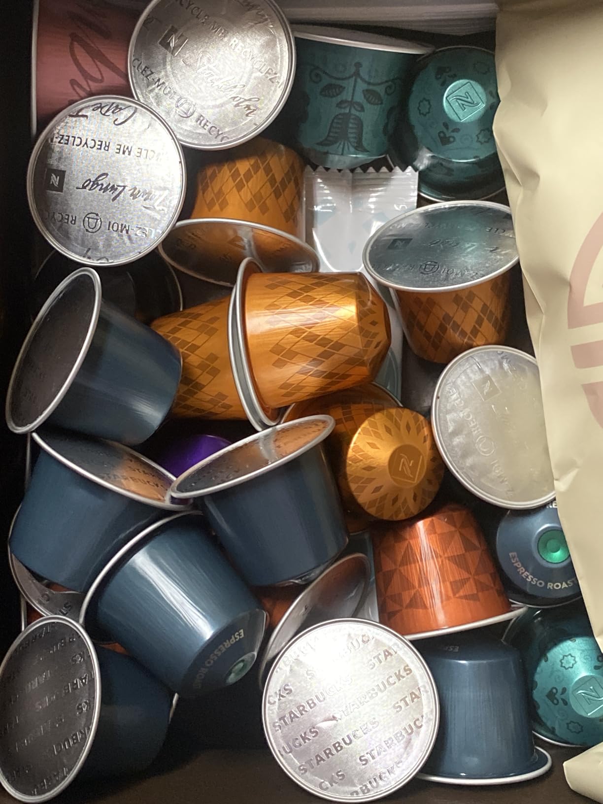 Nespresso Capsules Original Line, Morning Lungo Blends Variety Pack, Mild to Medium to Dark Roast Coffee, 50-Count Coffee Pods - Customer Photo 1