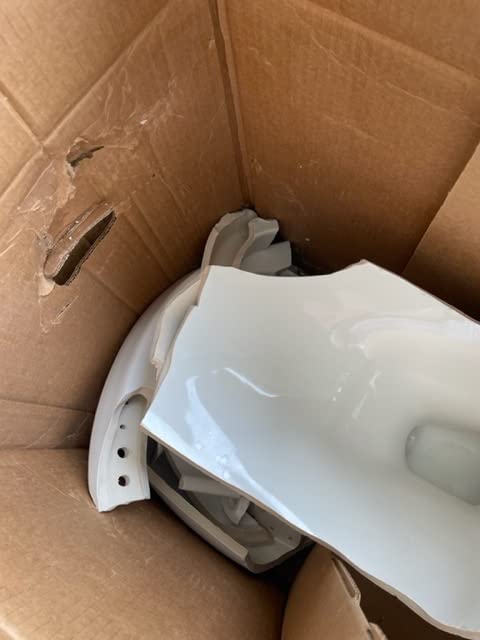 KOHLER K-25224-0 Highline Tall Two-Piece Elongated Toilet with Left-Hand Trip Lever, Elongated Toilet Bowl, 1.28 GPF, White - Customer Photo 1