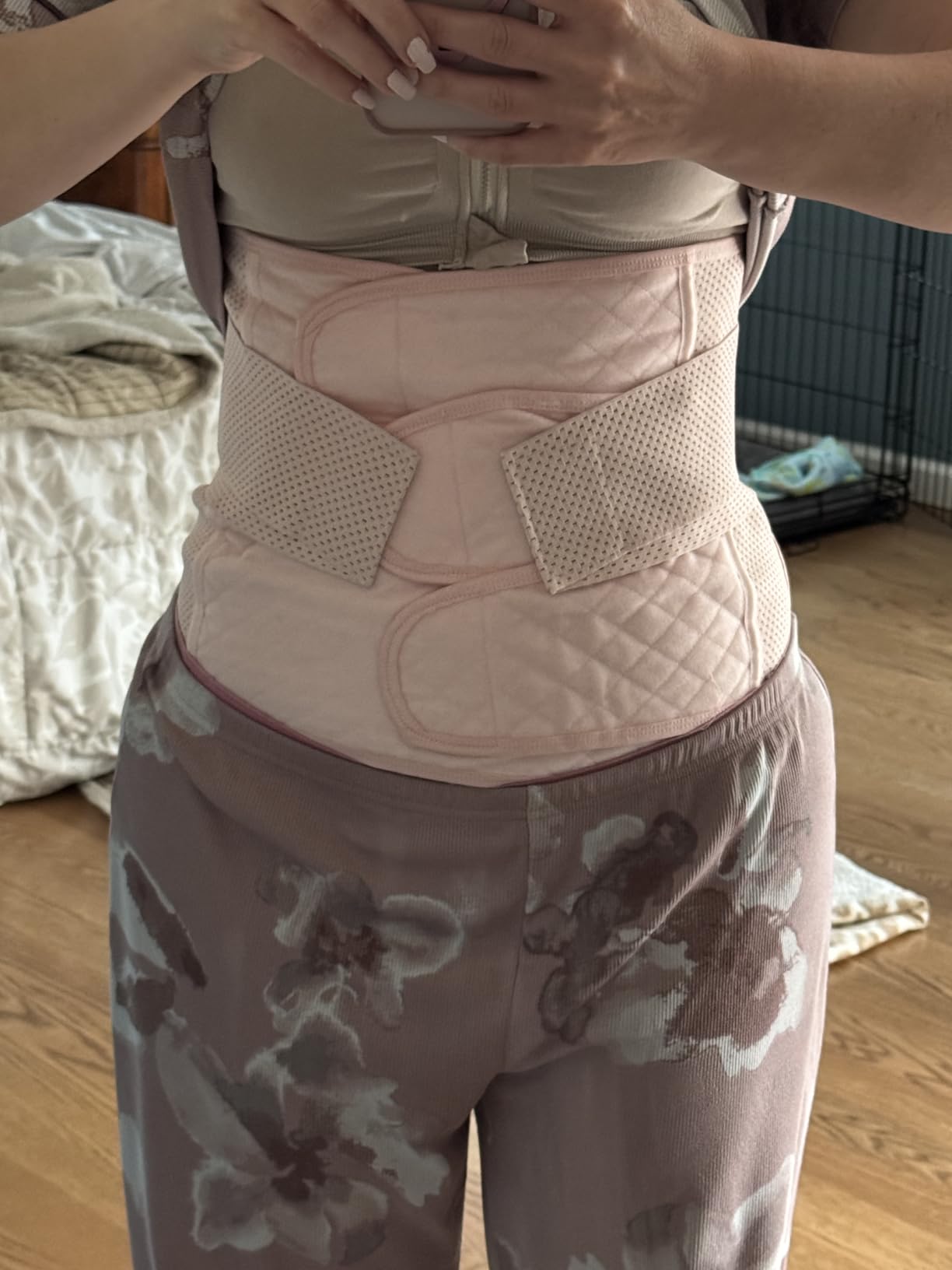 Postpartum Girdle C-Section Recovery Belt Back Support Belly Wrap Belly Band Shapewear - Customer Photo 1 - Postpartum Girdle Review