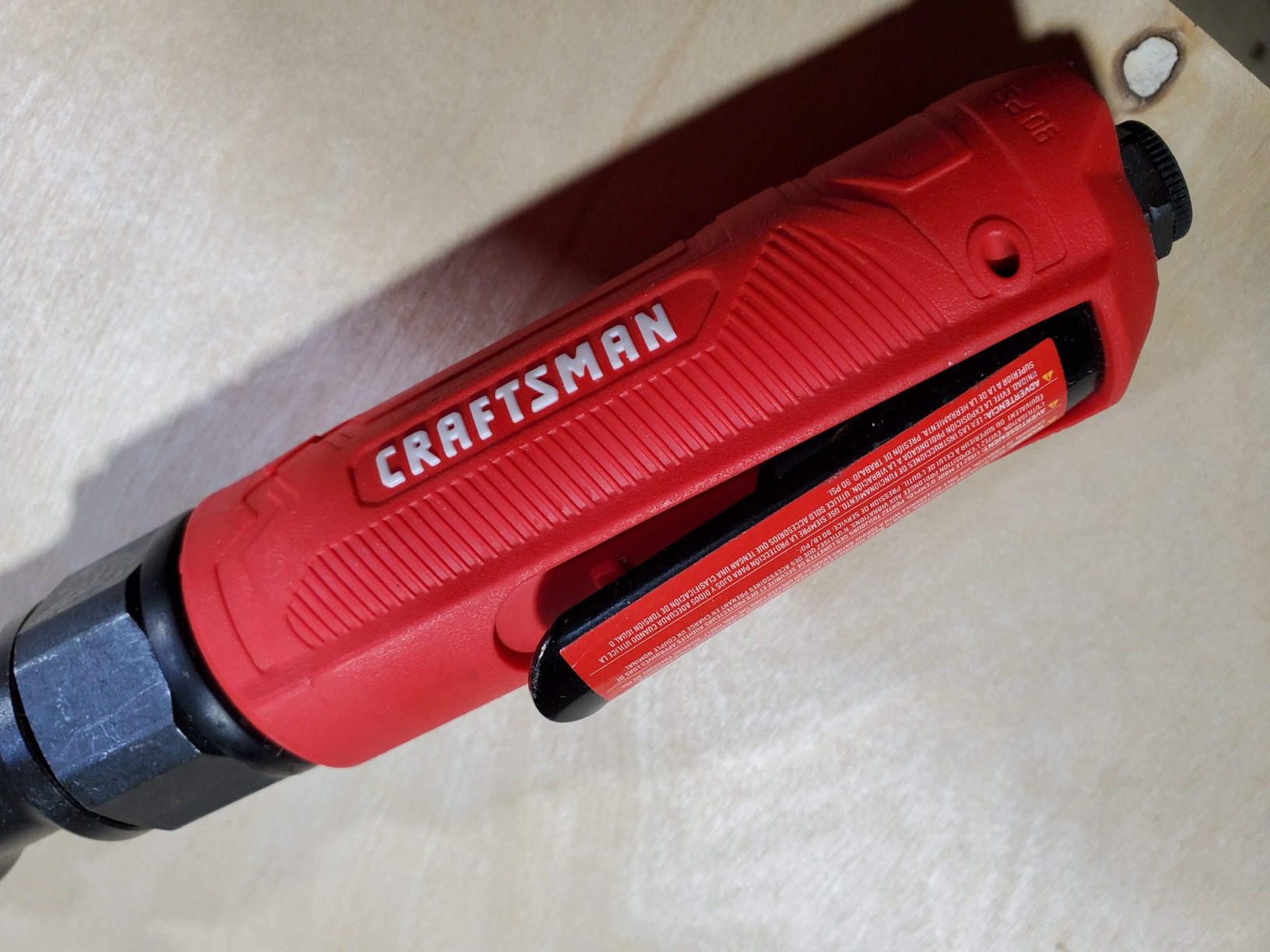 CRAFTSMAN 3/8-in Air Ratchet Wrench, Maximum Torque 50 ft-lbs, Insulated Handle, Easy Access Switch, 4.4 SCFM at 90 PSI - Customer Photo 2