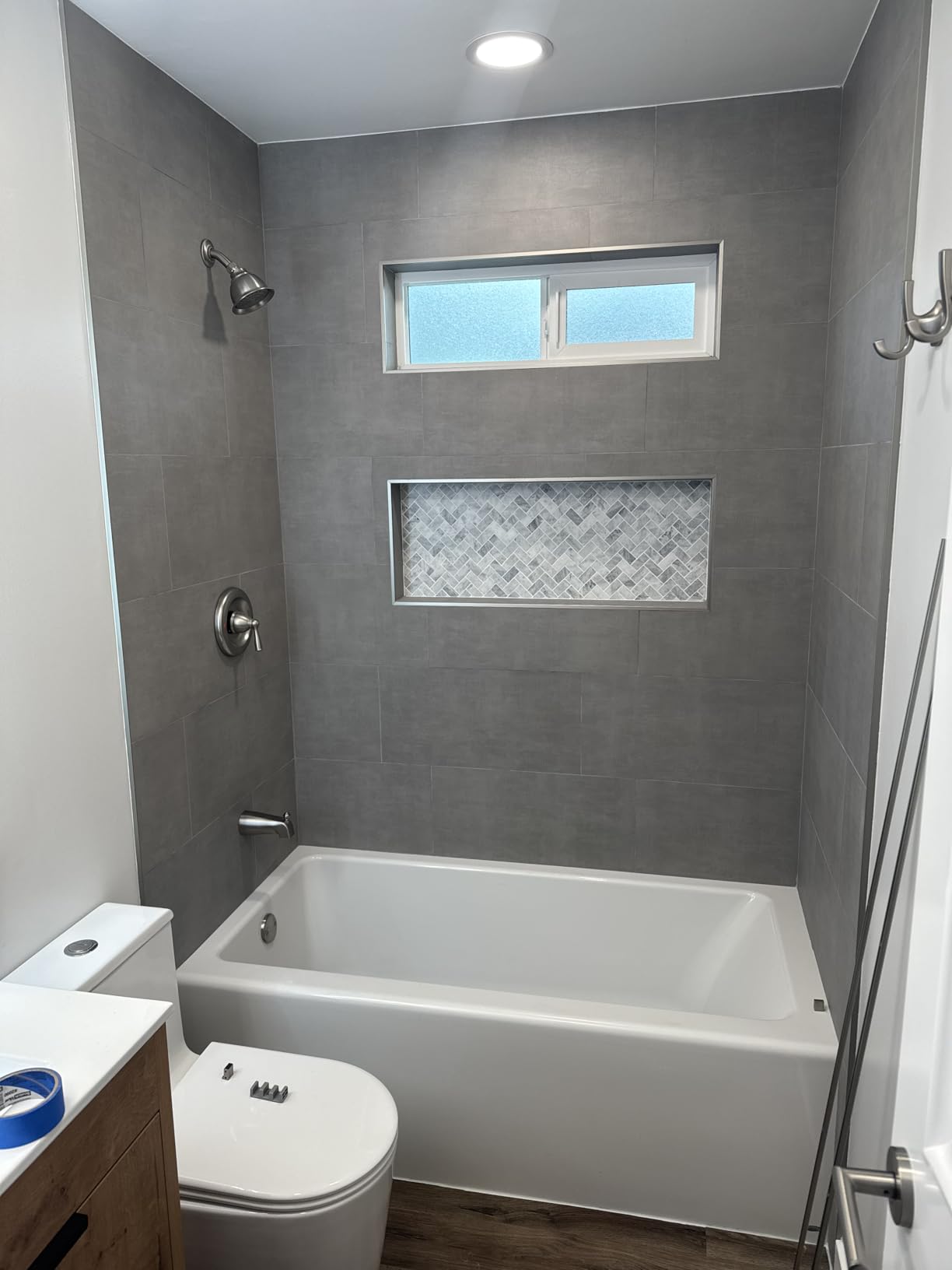 American Standard 2973202.020 Studio Integral Apron Bathtub Left Drain 60 in. x 30 in. in White - Customer Photo 1