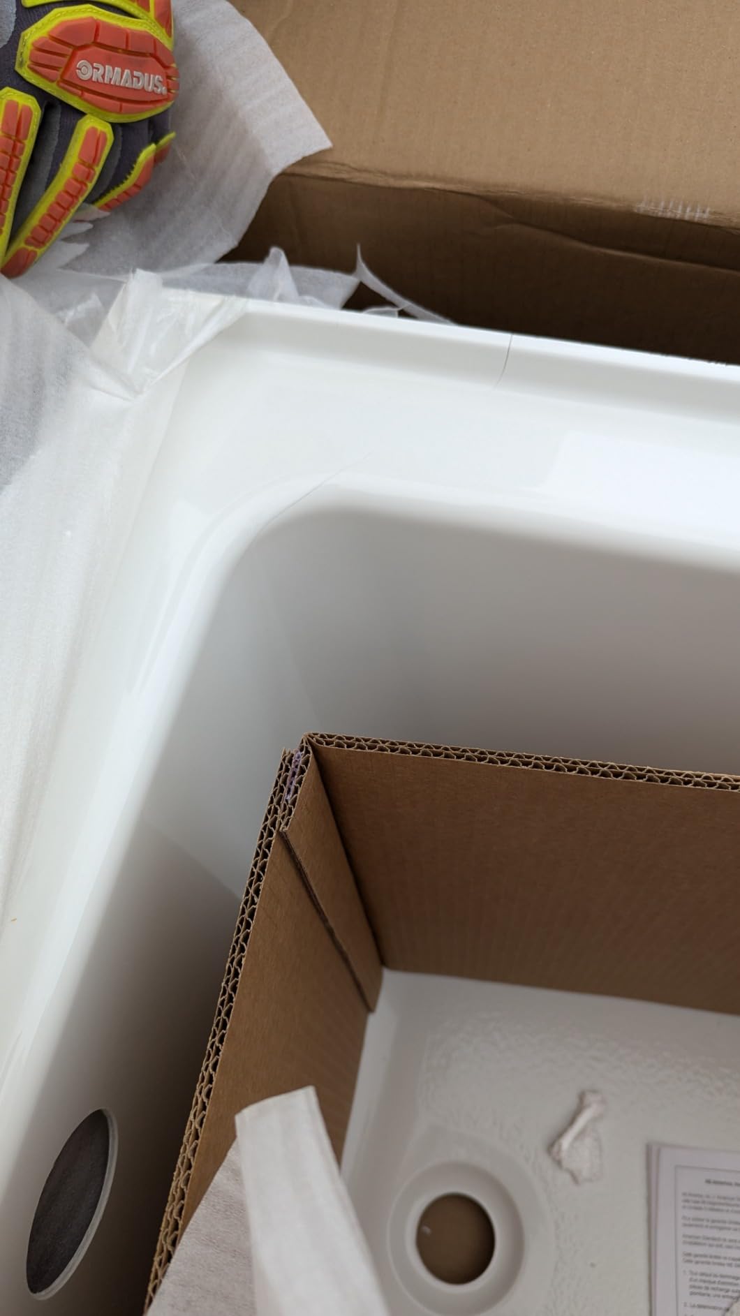 American Standard 2973202.020 Studio Integral Apron Bathtub Left Drain 60 in. x 30 in. in White - Customer Photo 3