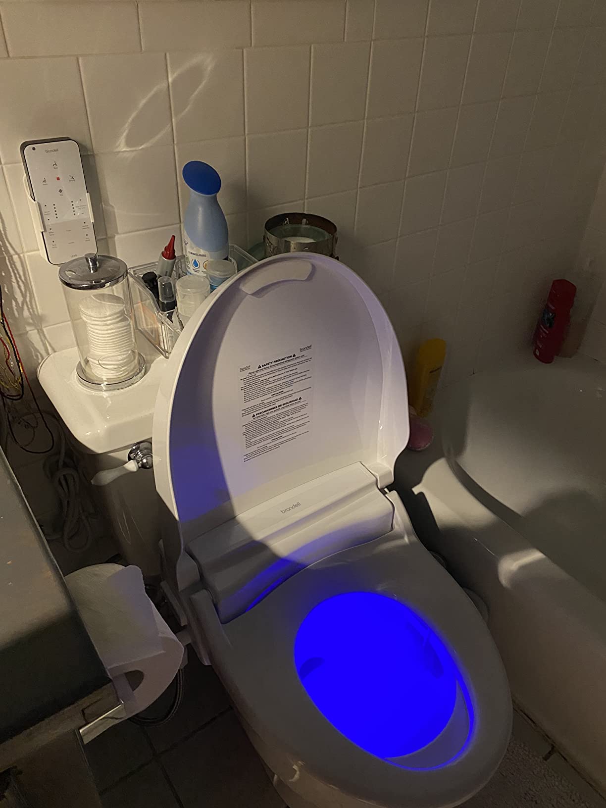 Brondell LT89 Electric Bidet Toilet Seat, Fits Elongated Toilets, White – Side Arm Control, Warm Water Wash, Strong Wash Mode, Stainless-Steel Nozzle, Nightlight and Easy Installation - Customer Photo 2