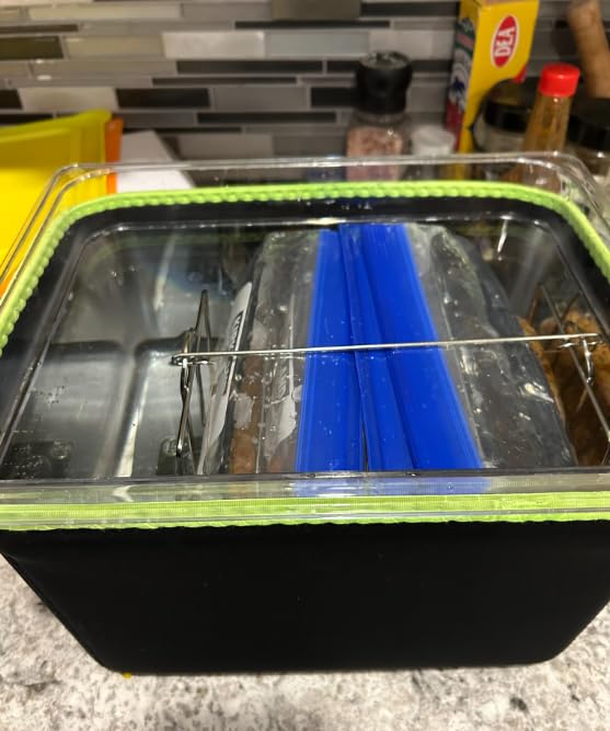 EVERIE Sous Vide Container with Universal Silicone Lid and Sous Vide Rack and Container Sleeve Compatible with Anova All Models,Breville Joule, Instant Pot Sous Vide Cooker (KIT-TY-GJ) - Customer Photo 1