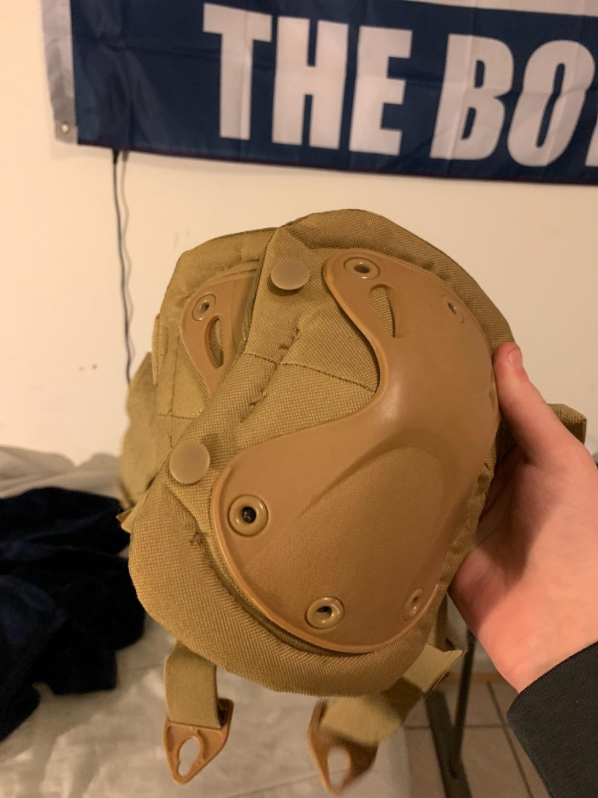 Professional Tactical Combat Knee and Elbow Protective Pads Sets Advanced Tactical Gear Set for Airsoft Paintball Hunting Army Skate Outdoor Sports - Customer Photo 3