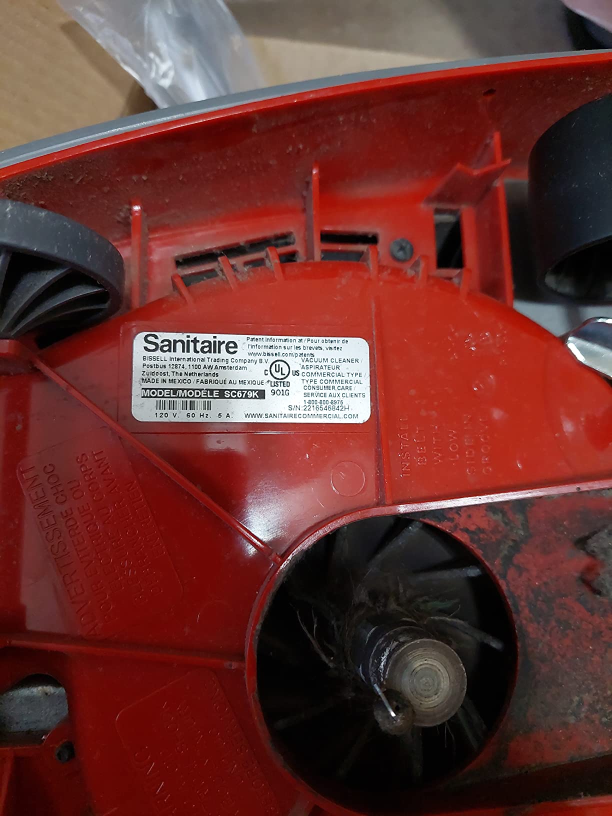 Sanitaire TRADITION Upright Commercial Bagged Vacuum, SC684G Red - Customer Photo 2
