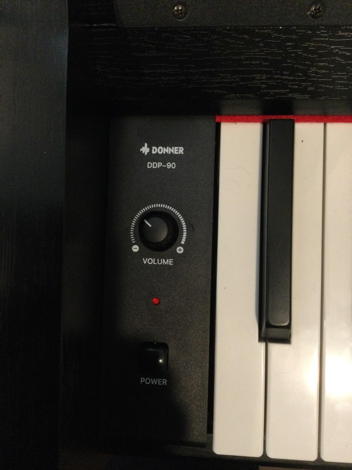 Donner DDP-90 Digital Piano, 88 Key Weighted Piano Keyboard for Beginner/Professional W/Three Pedals, Supports U-disk Music Playing, PC/Tablet/Cell Phone Connecting, Audio In/Output - Customer Photo 1
