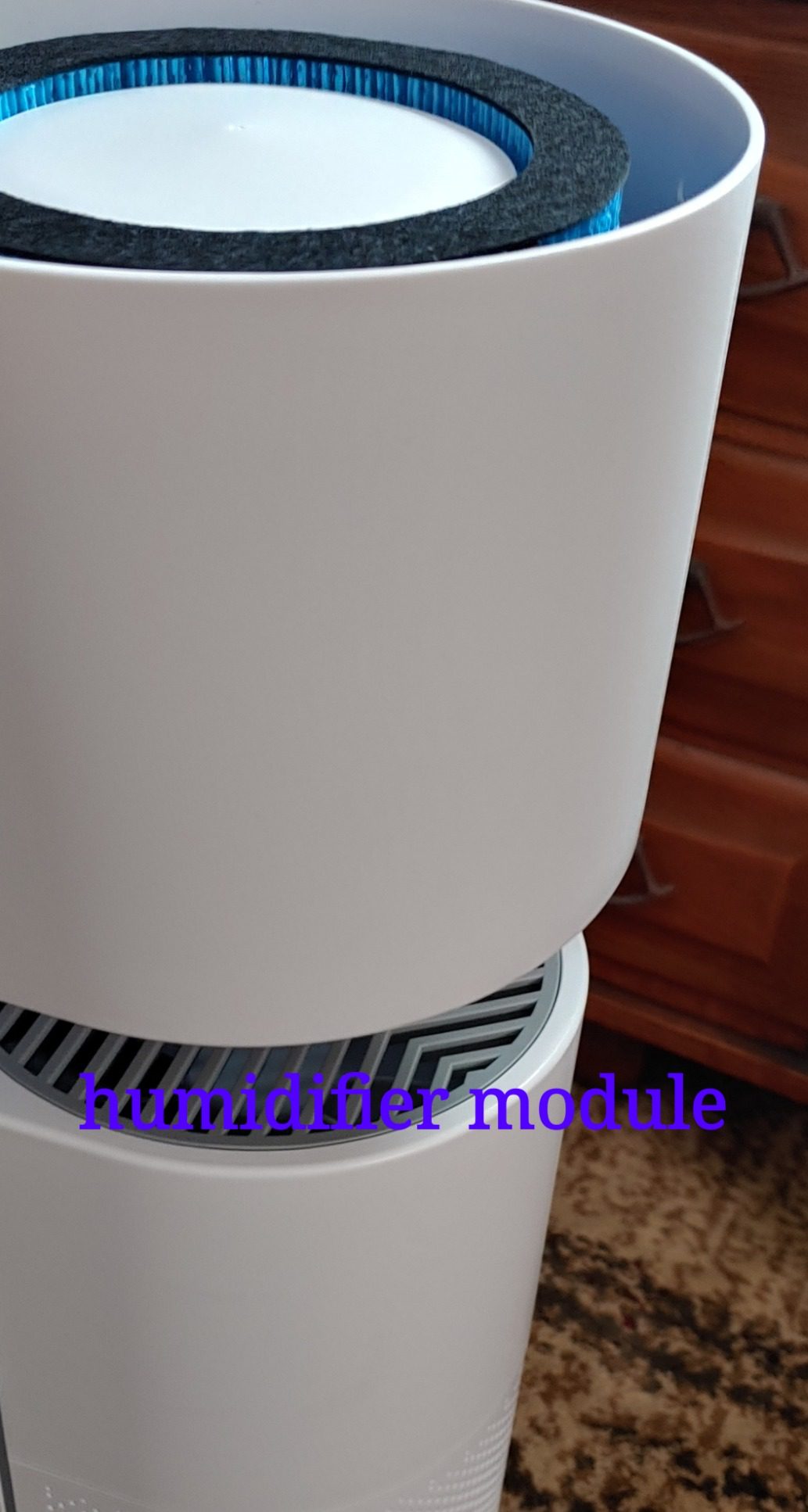 Afloia 2 IN 1 Air Purifier with Humidifier Combo, 3-Stage Filters for Home Allergies Pets Hair Smoker Odors, Evaporative Humidifier, Auto Shut Off, Quiet Air Cleaner with Seven Color Light,White Customer Review Afloia 2 IN 1 Air Purifier with Humidifier Combo, 3-Stage Filters for Home Allergies Pets Hair Smoker Odors, Evaporative Humidifier, Auto Shut Off, Quiet Air Cleaner with Seven Color Light,White - Customer Photo 2