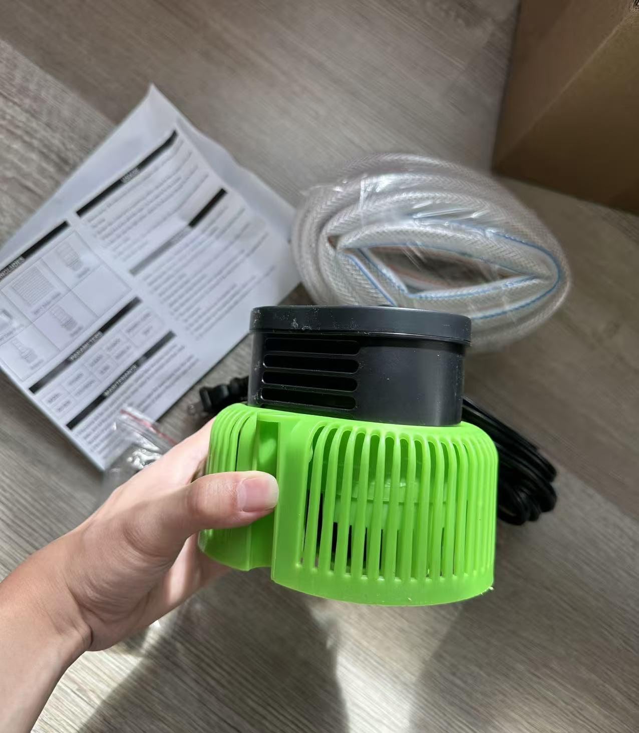 Pool Cover Pump above Ground - Submersible Water Sump Pump Swimming Water Removal Pumps, with Drainage Hose & 25 Feet Extra Long Power Cord, 850 GPH inGround, 3 Adapters - Customer Photo 1