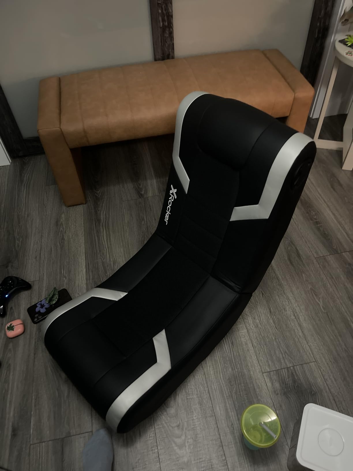 X Rocker Video Gaming Floor Rocker Chair, Built-in Audio, Back to School, Foldable, for Gamers, Bedroom, or Game Room for Boys, Girls, Teens 5-17 - Customer Photo 2