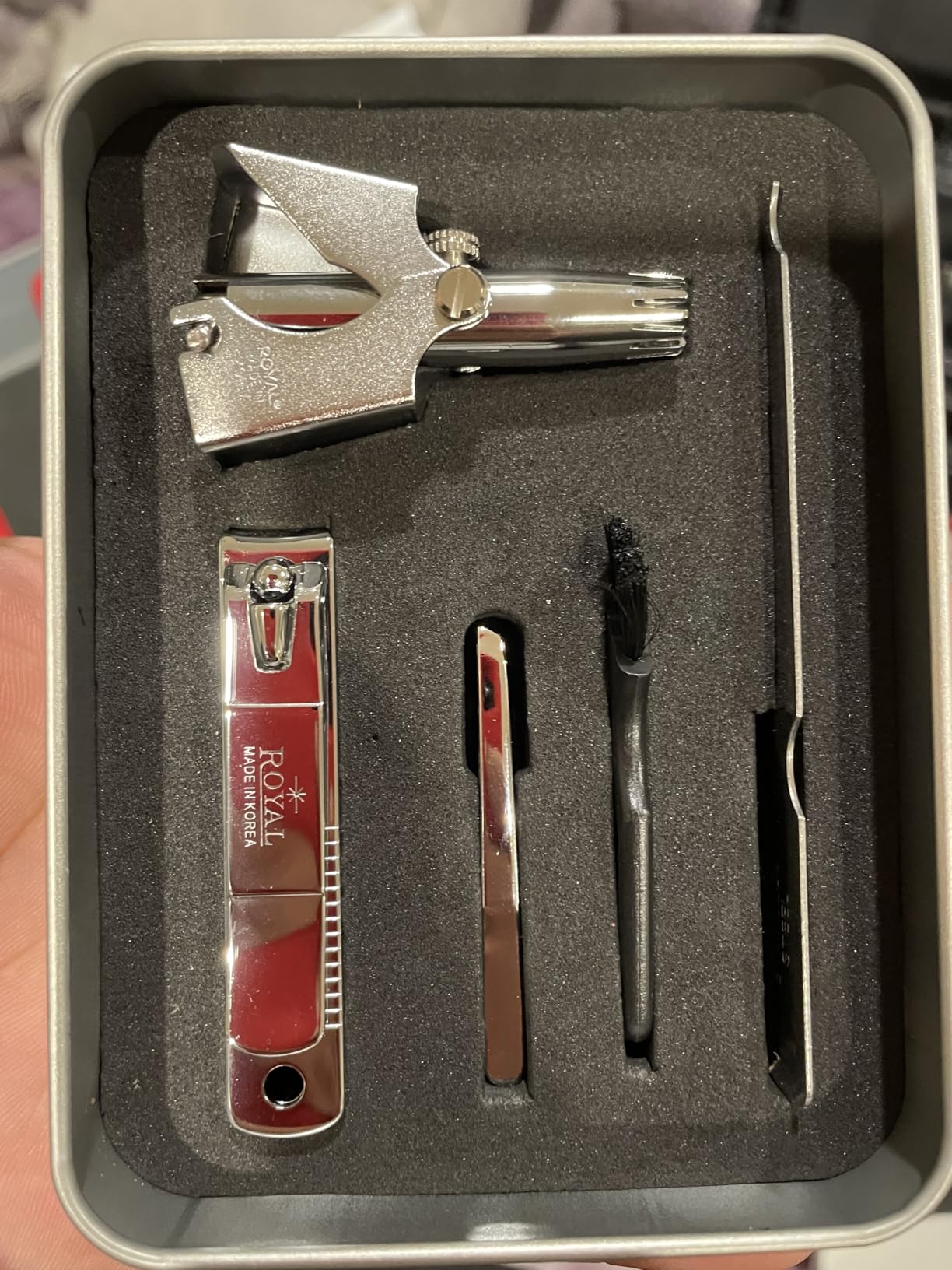 ROYAL [Made in Korea] Nose Hair Trimmer for Men Birdie, Manual, Battery-Free, Waterproof, Painless with Twelve Dual-Edged Blades, Patented Mechanism ET-4 - Customer Photo 1