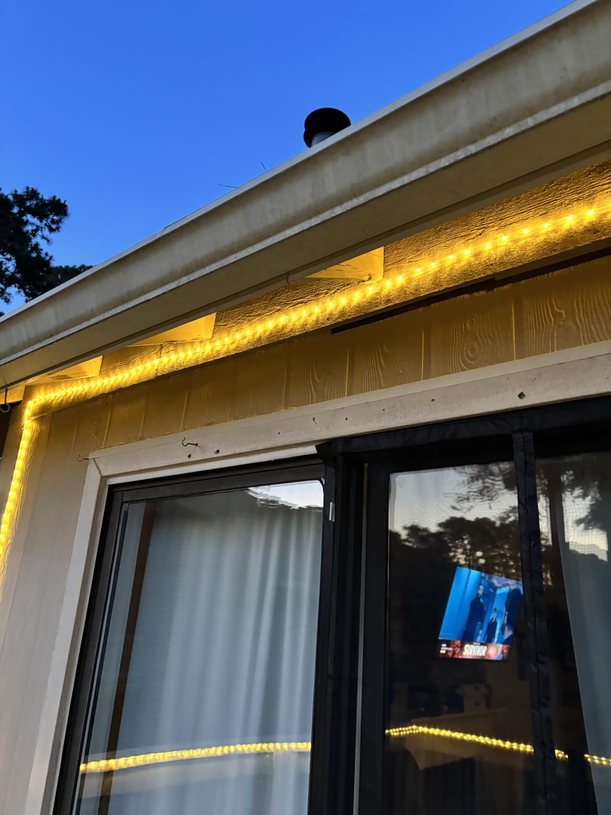 100ft LED Rope Lights Outdoor, 720 LED Connectable and Flexible Tube Lights with 8 Modes, Waterproof LED Rope Lighting for Garden, Patio, Pool, Bedroom, Party, Indoor Outdoor Decoration (White) - Customer Photo 2