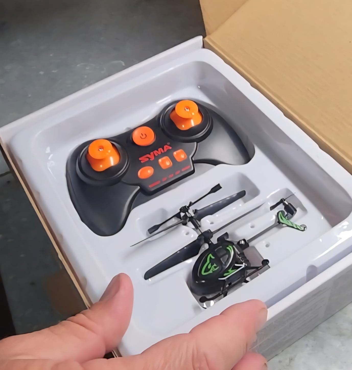 SYMA S100 Mini RC Helicopter with Gyro Stabilizer, Altitude Hold, 3.5 Channel, 5-7 Min Flight Time, Remote Control Helicopter Toy for Boys and Girls - Customer Photo 2