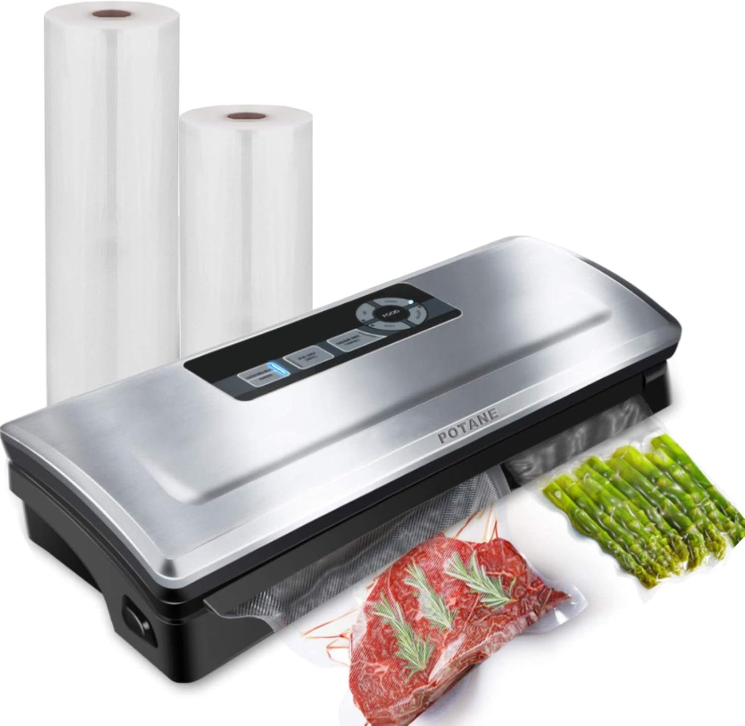 Precision Vacuum Sealer Machine, Powerful Pro Vacuum Food Sealer, 8-in-1 Easy Presets, 4 Food Modes, Dry&Moist&Soft&Delicate with Starter Kit, Compact Design(Silver) - Customer Photo 1