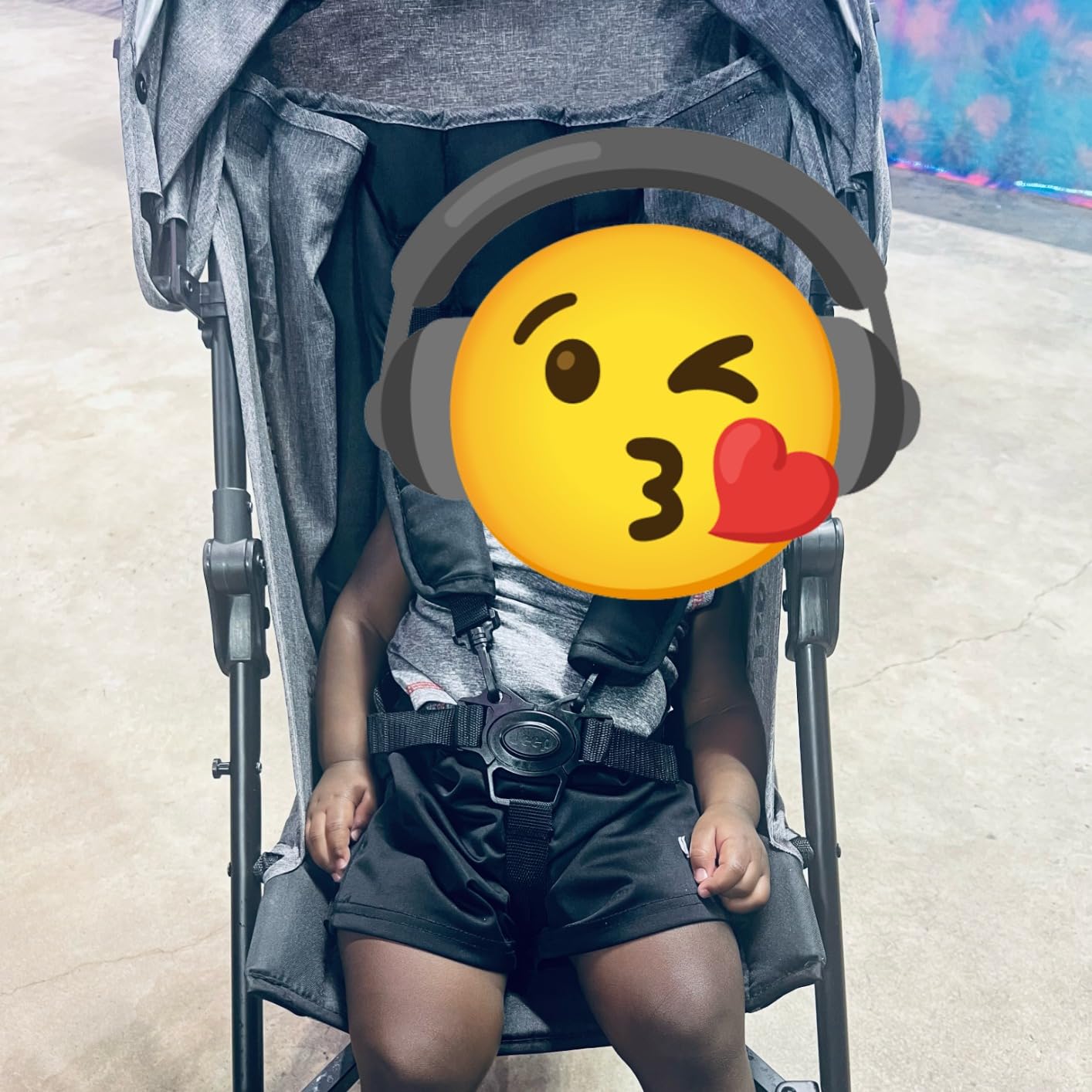 Jeep PowerGlyde Plus Stroller by Delta Children Lightweight Travel Stroller with Smoothest Ride, Aluminum Frame, 4-Position Recline, Extra Large Storage Basket, Black - Customer Photo 1