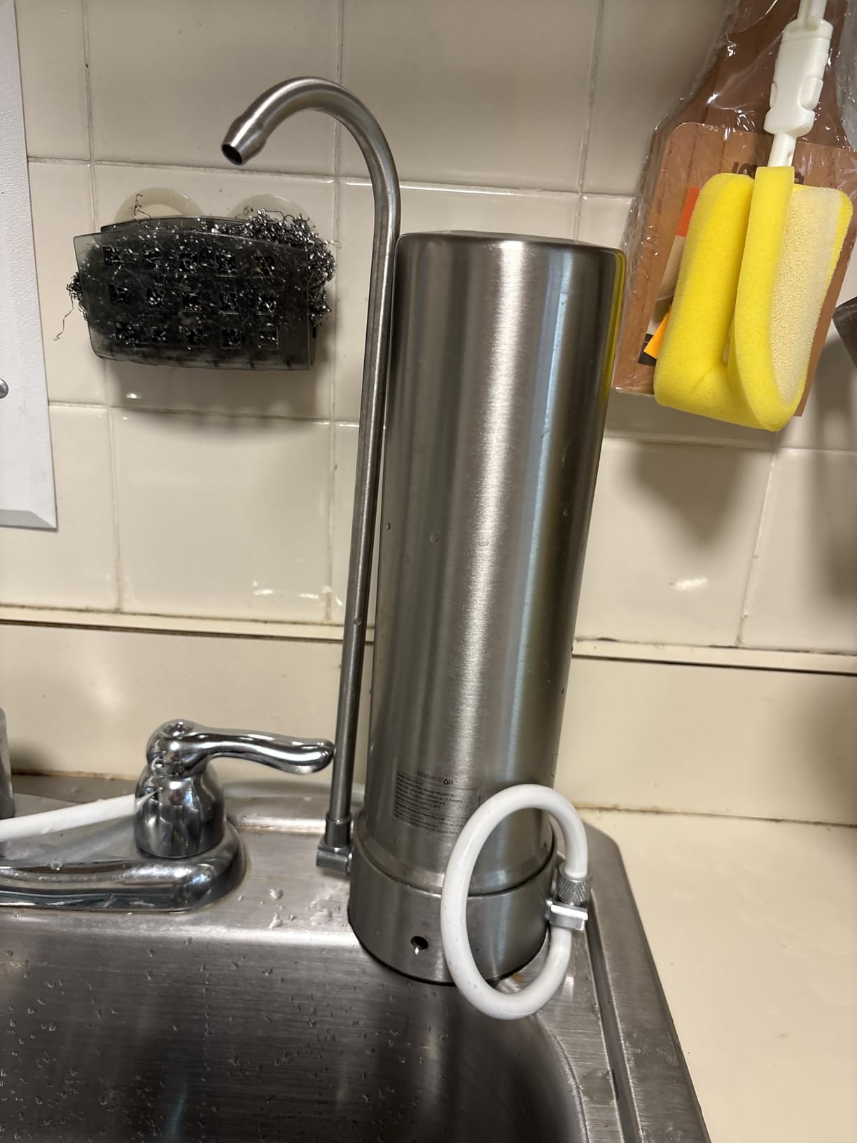Waterdrop Water Filter for Sink Faucet, NSF/ANSI 42 Certified Countertop Water Filter System, 5-Stage Stainless Steel Faucet, 8000 Gallons, Reduces Heavy Metals and 99% Chlorine, WD-CTF-01(1 Filter) - Customer Photo 1